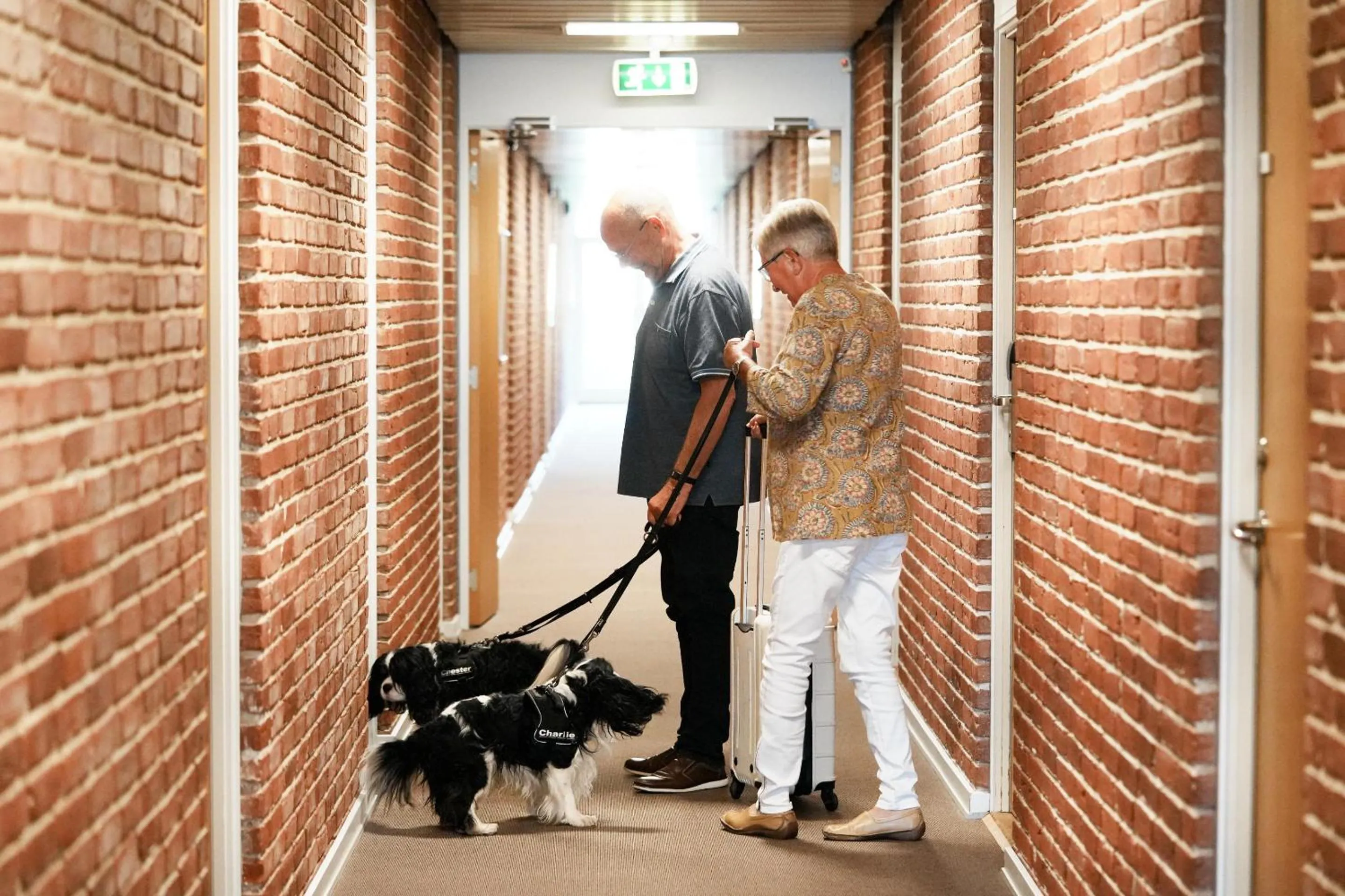 group of guests in Hotel Lynggaarden