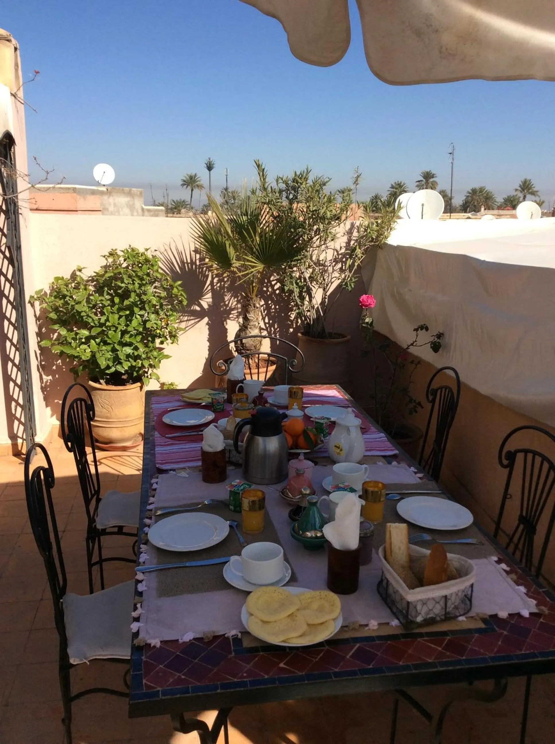 Balcony/Terrace in Riad Irene