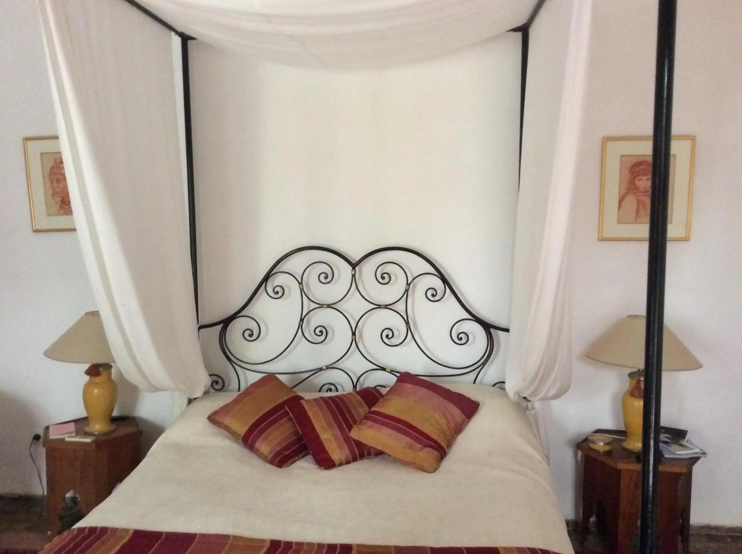 Bed in Riad Irene