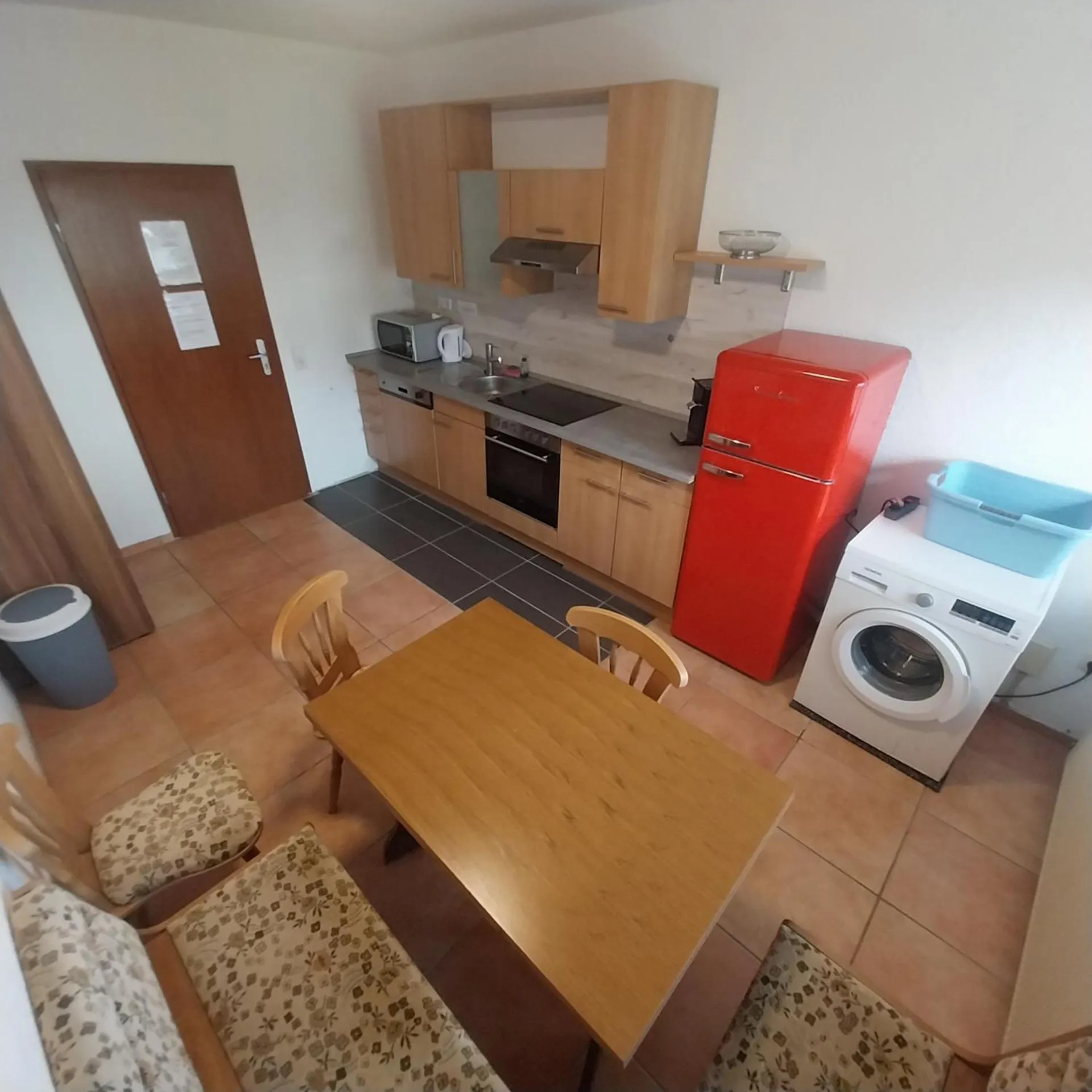 Kitchen or kitchenette in Landhaus im kühlen Grunde Garni