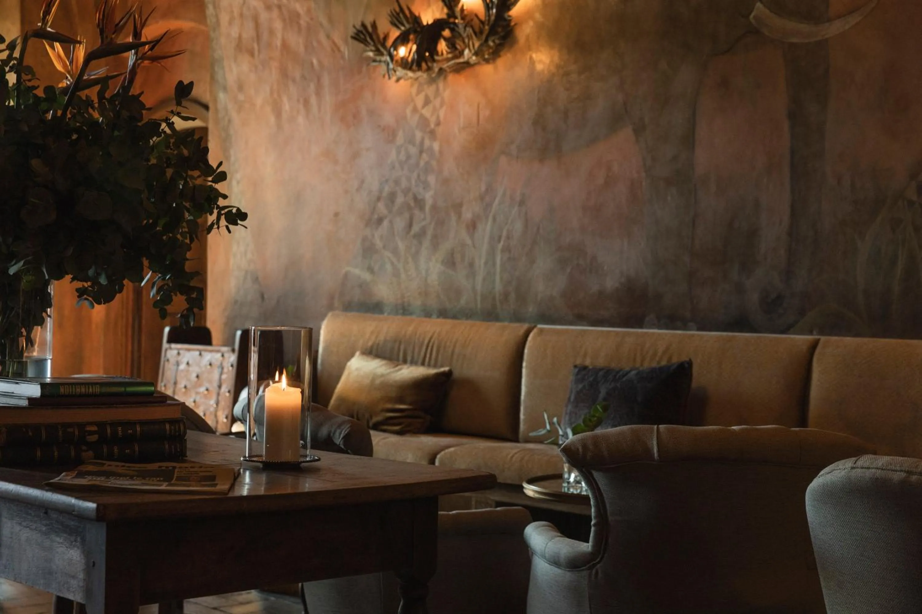 Lobby or reception in Château Le Cagnard