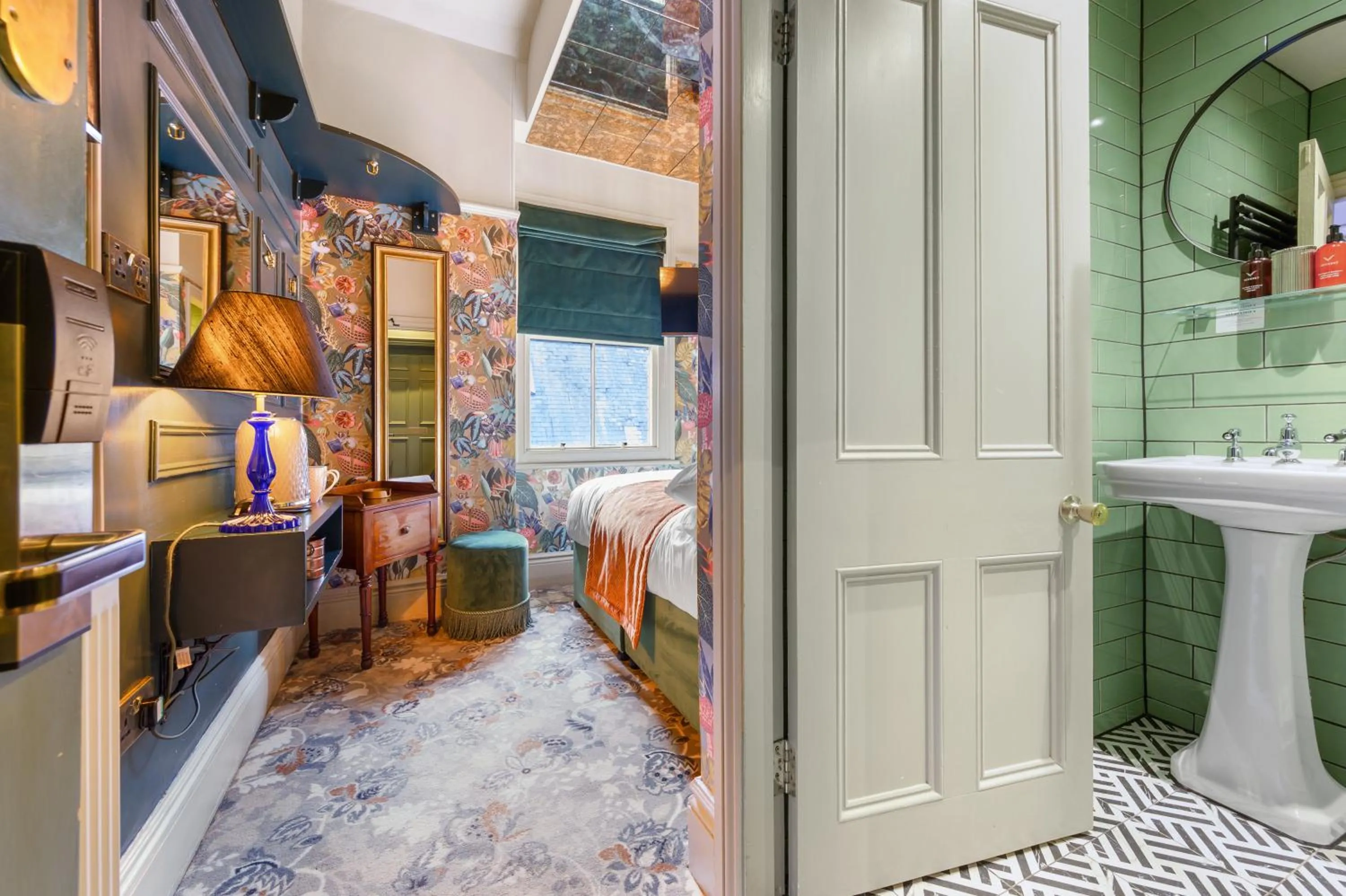 Bed in Clementine's Guest House