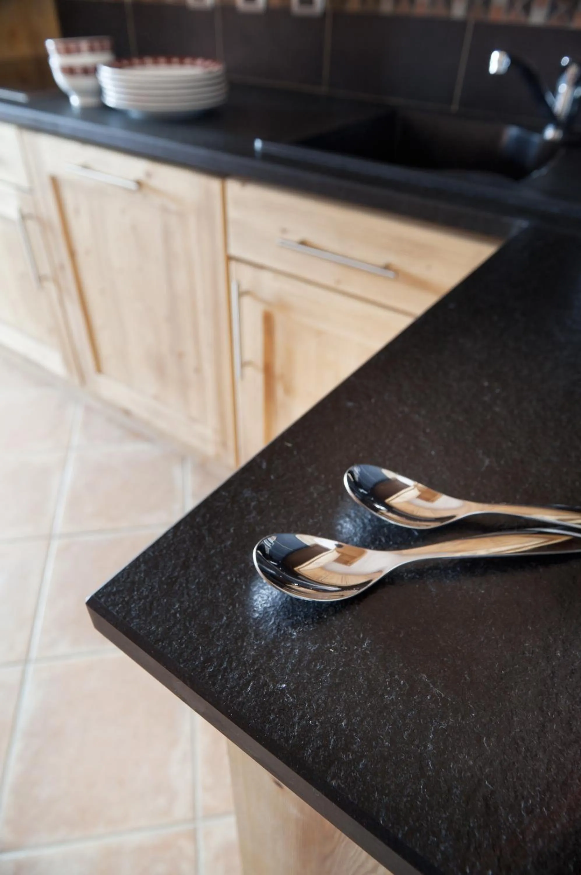 Kitchen or kitchenette in CGH Résidences & Spas Le Village De Lessy