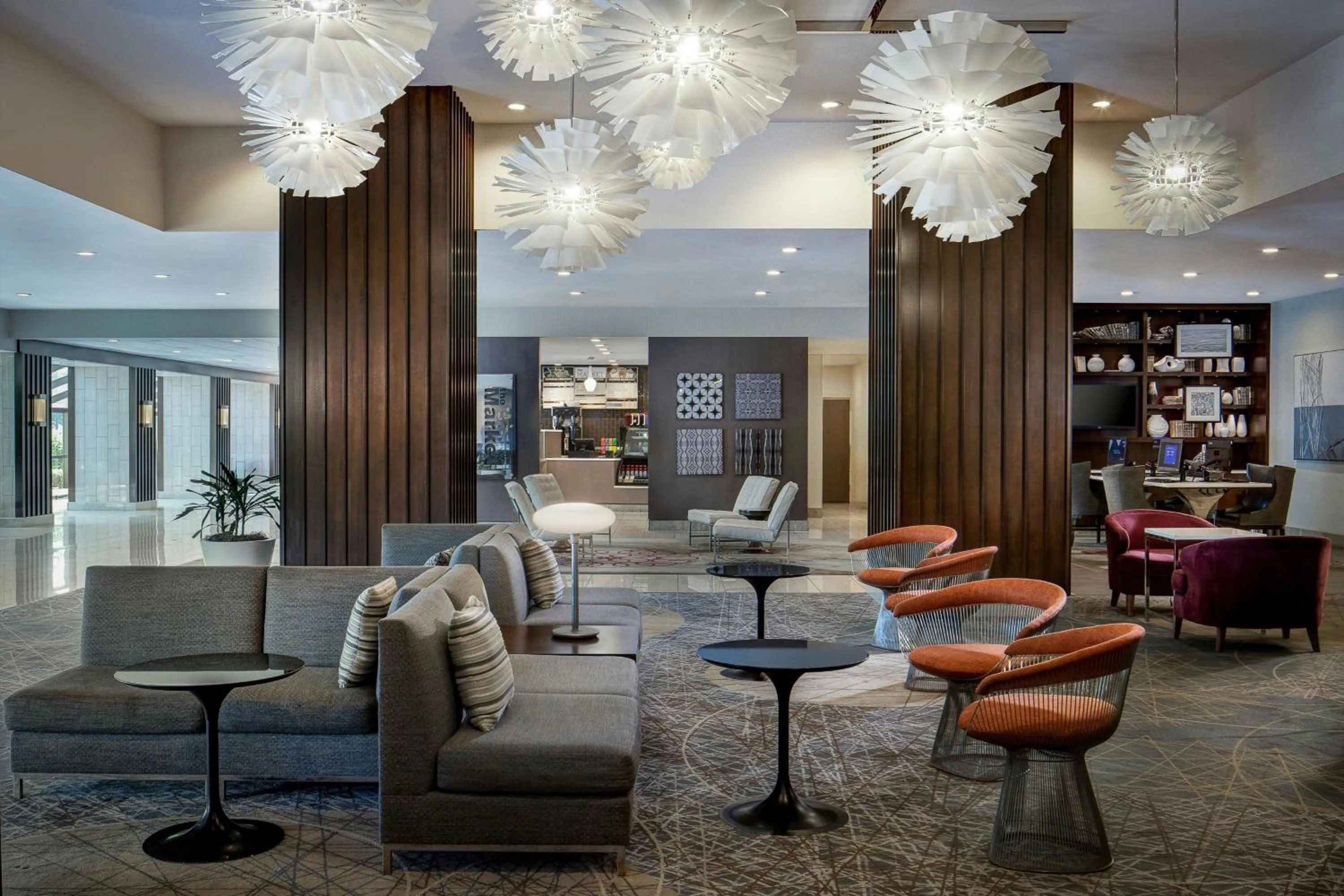 Lobby or reception in Marriott St. Louis Airport