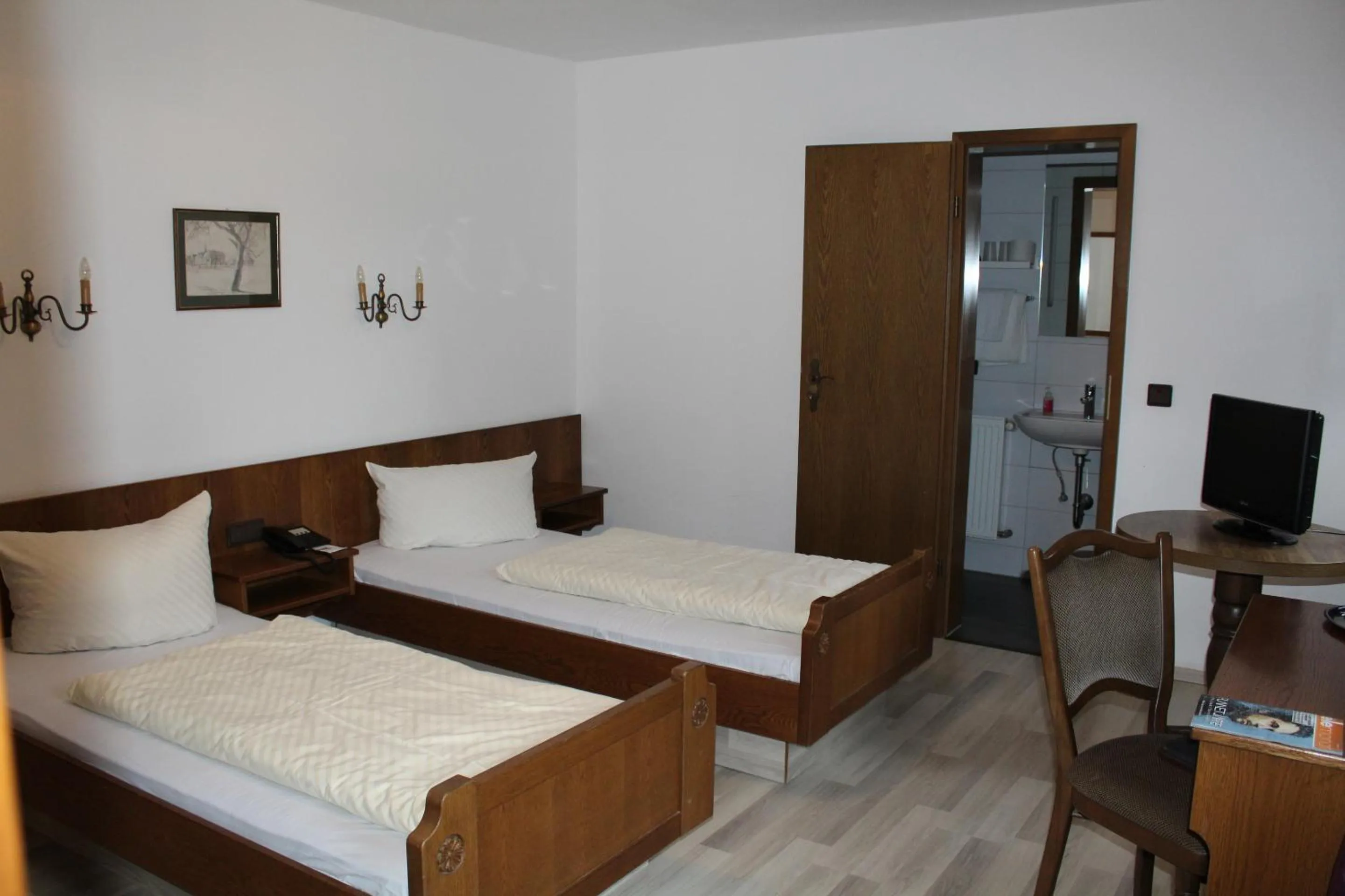 Bedroom, Bed in Landhotel Sickinger Hof