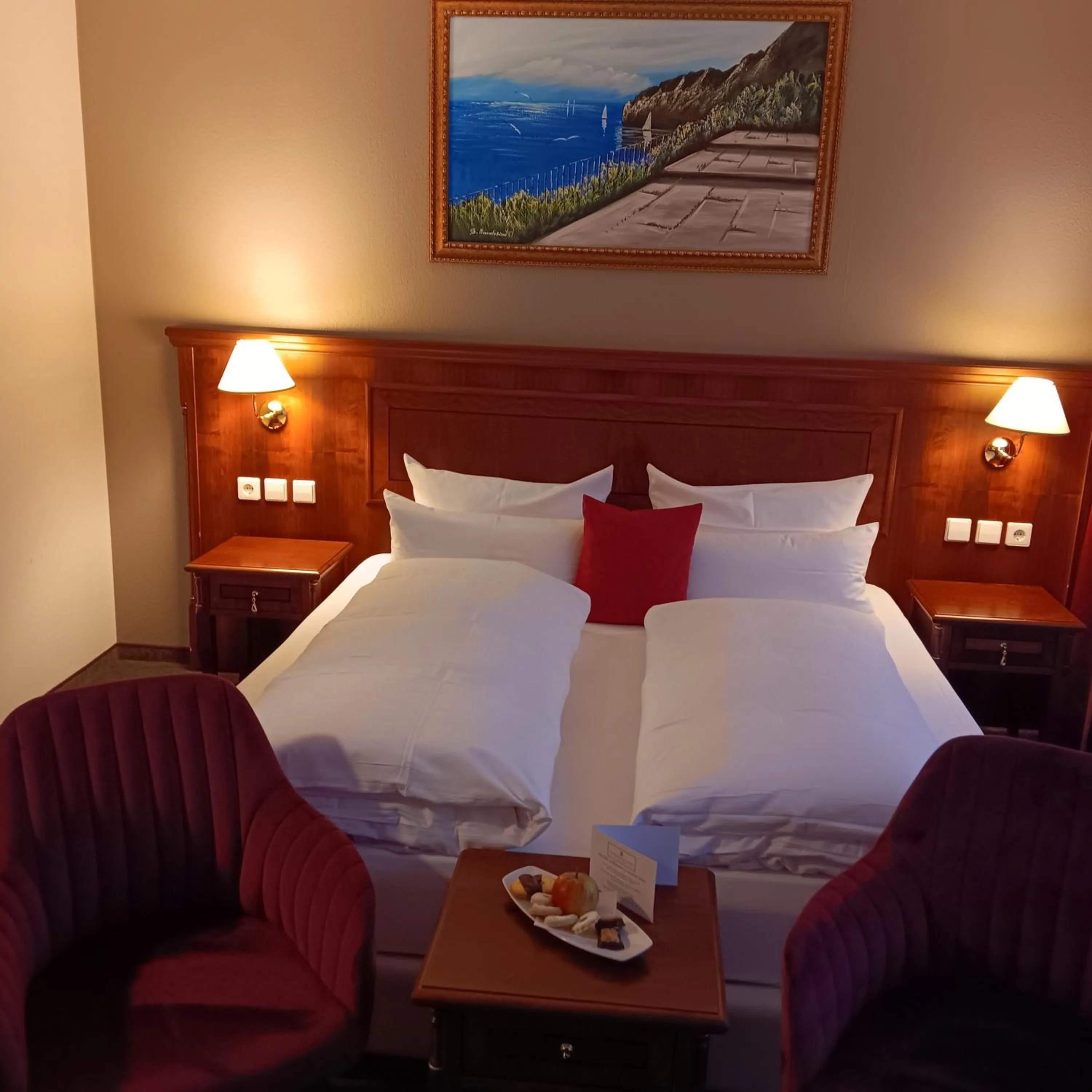 Bed in Schwarzwaldhotel Sonne