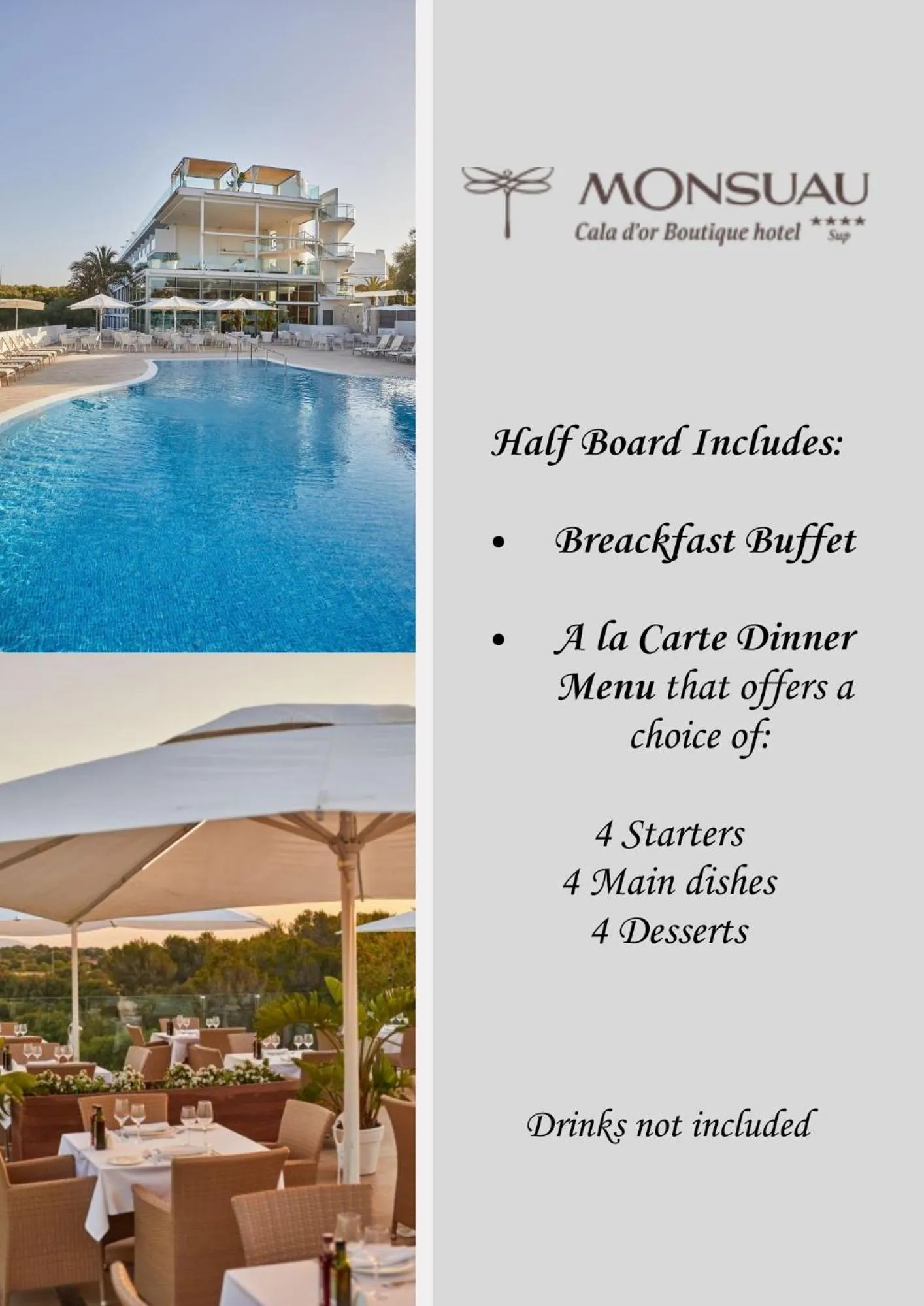 Restaurant/places to eat in Monsuau Cala D'Or Hotel 4 Sup - Adults Only