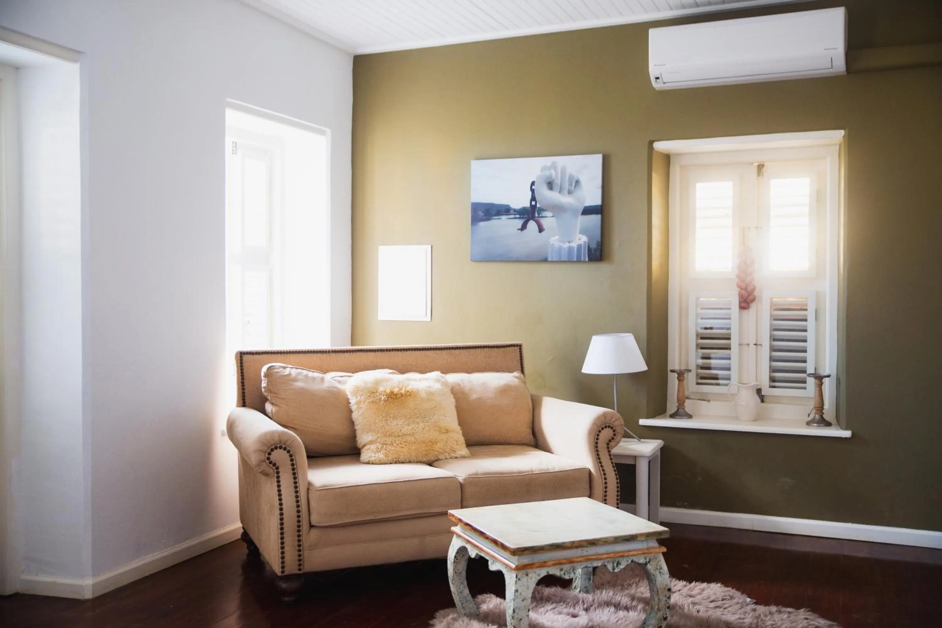 Seating area in Bario Hotel