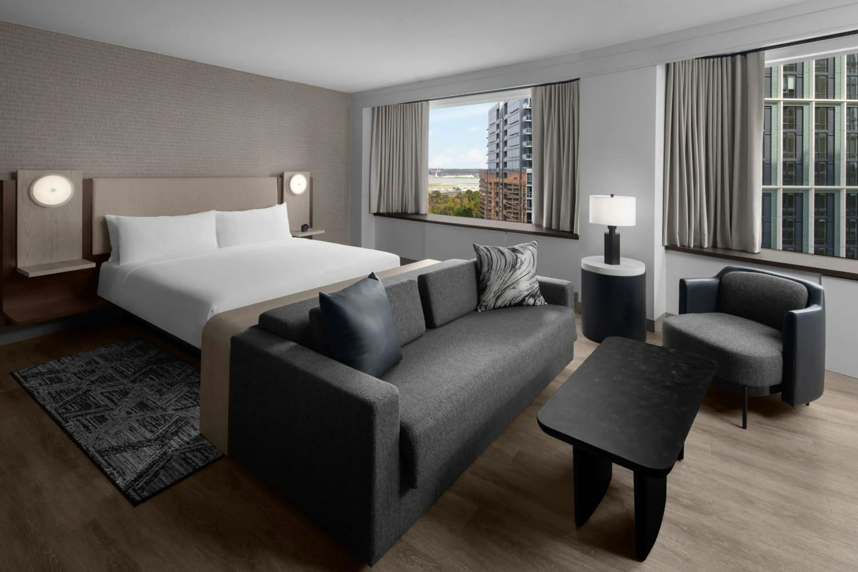 Photo of the whole room, Bed in AC Hotel Arlington National Landing