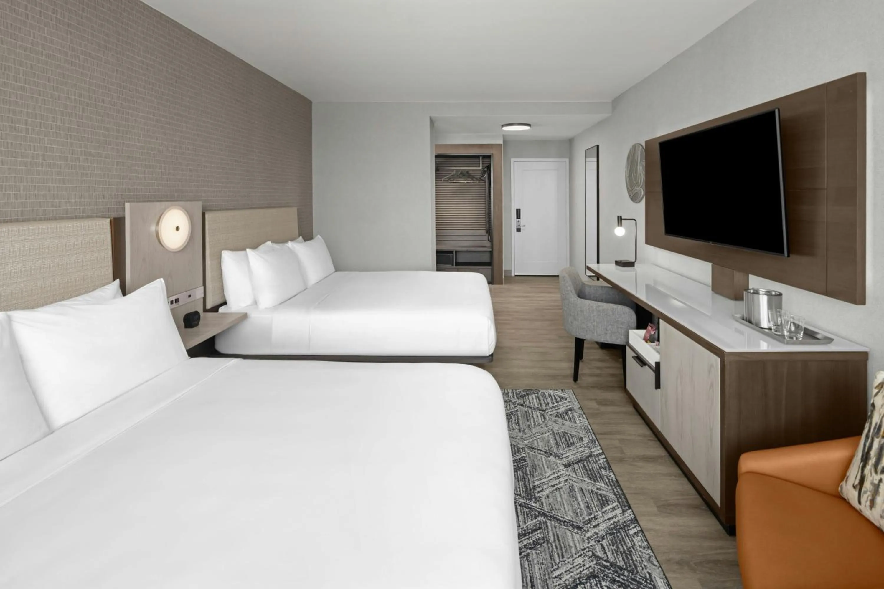 Photo of the whole room, Bed in AC Hotel Arlington National Landing