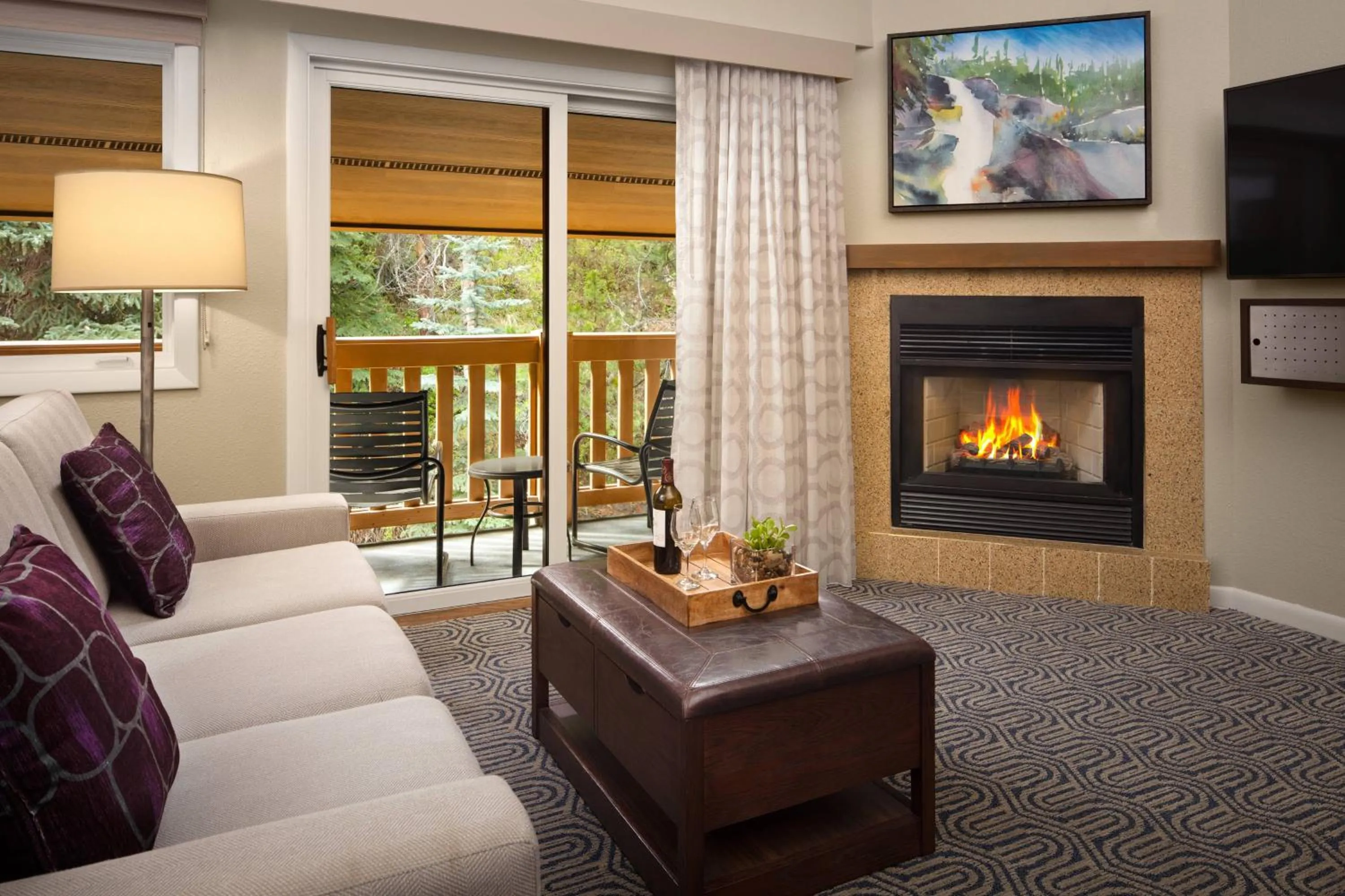 Living room in Marriott's StreamSide Birch at Vail