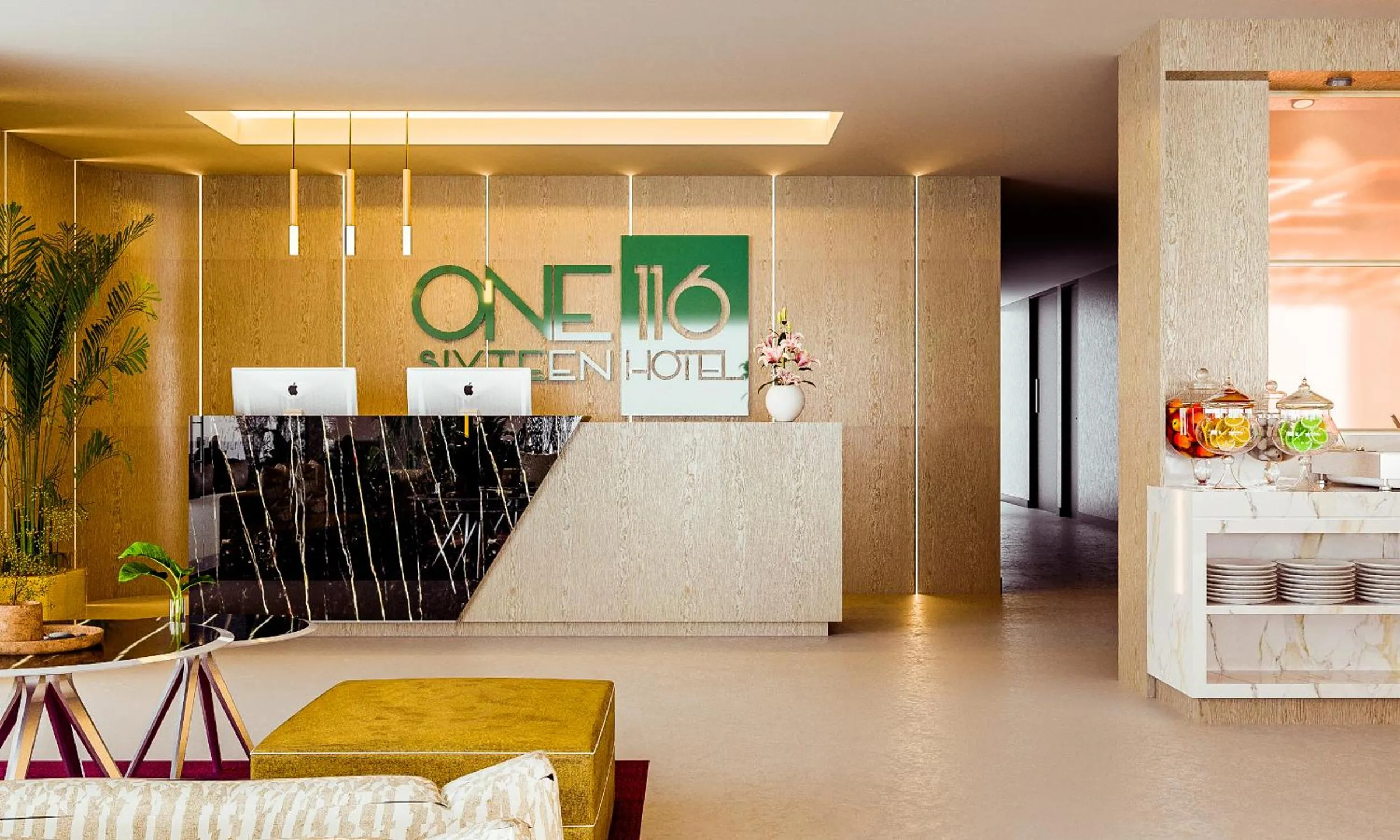 Lobby or reception in One Sixteen Hotel