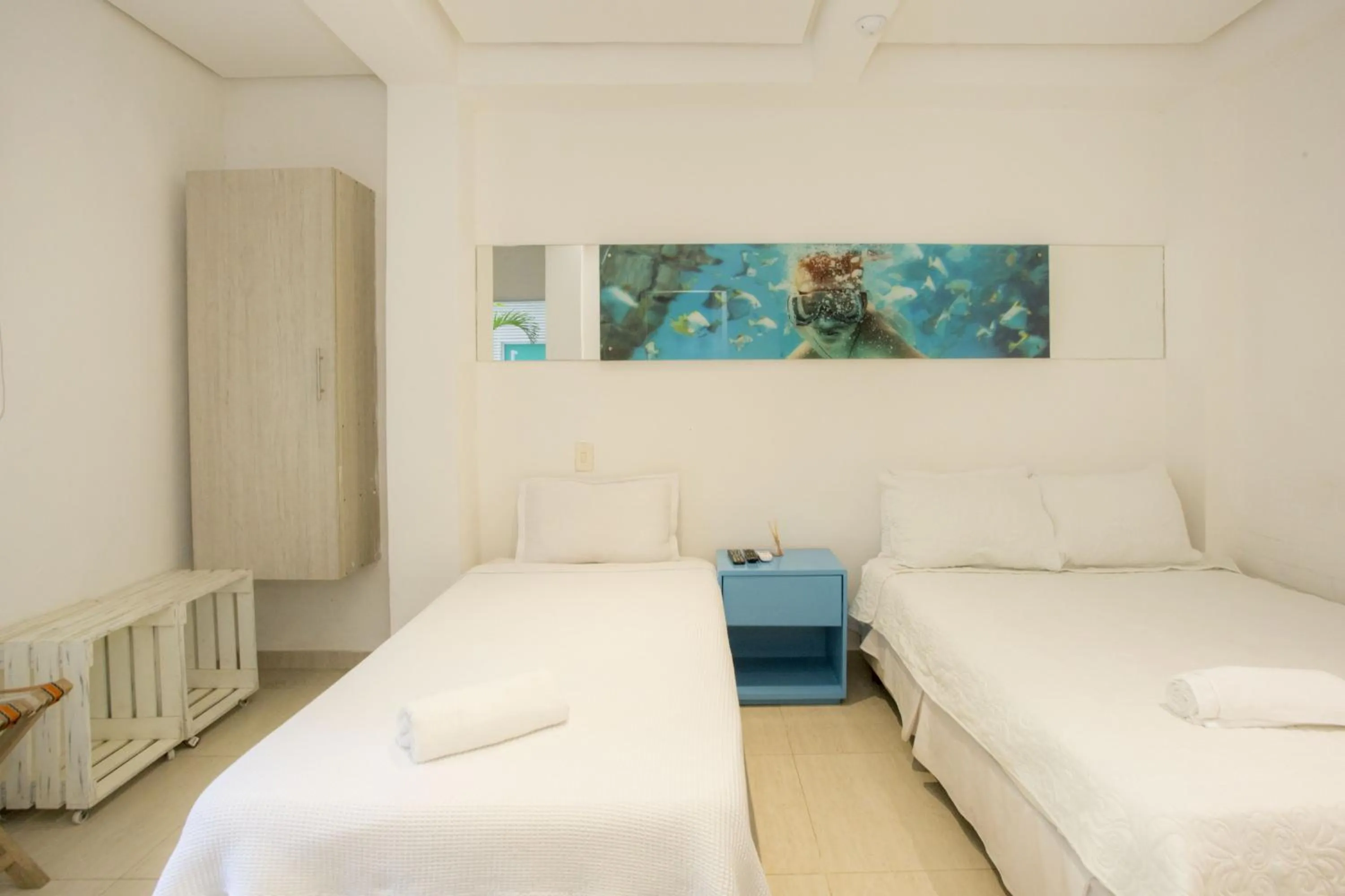 Bed in Hotel Barahona Cartagena