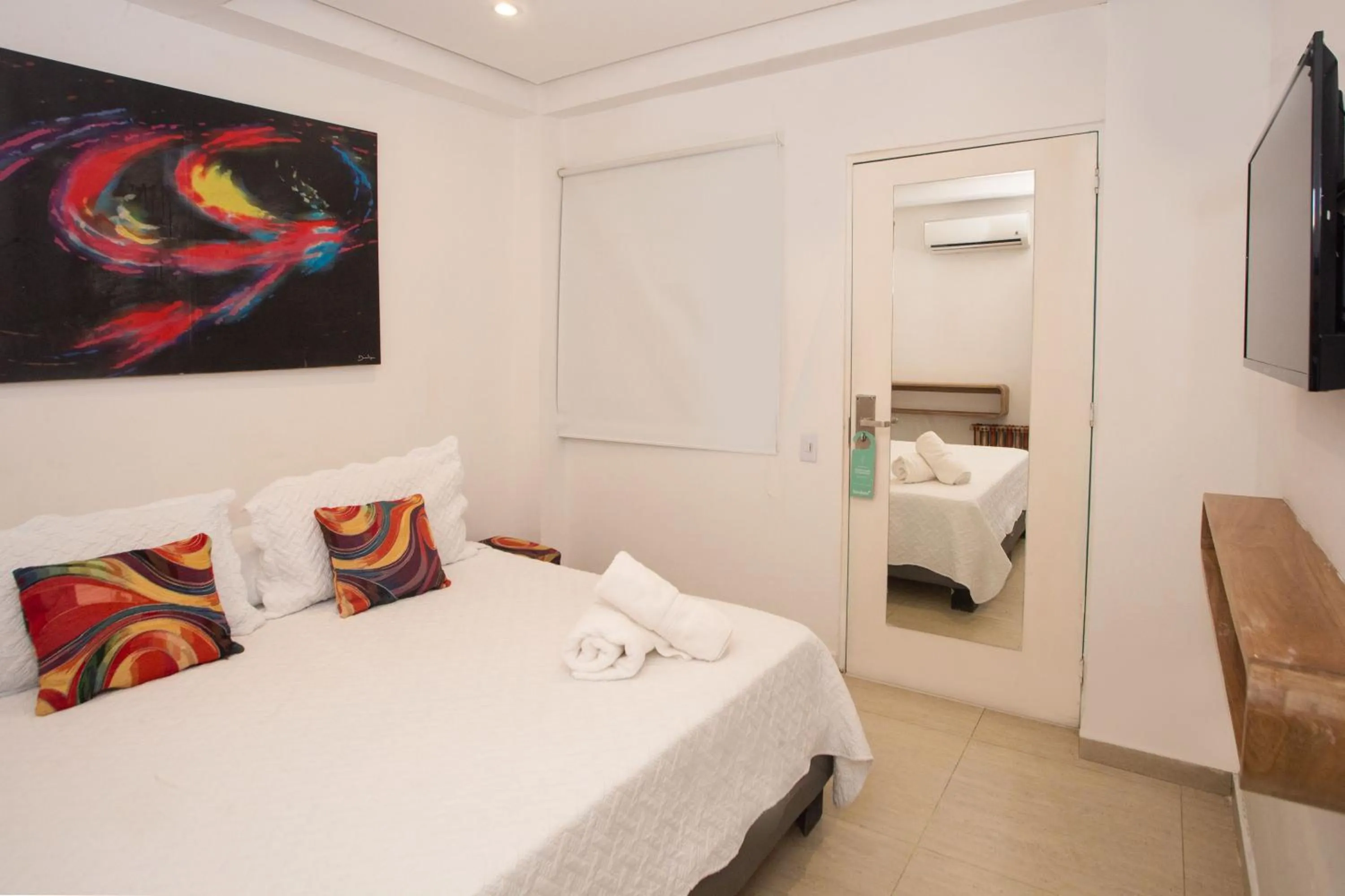 Bed in Hotel Barahona Cartagena