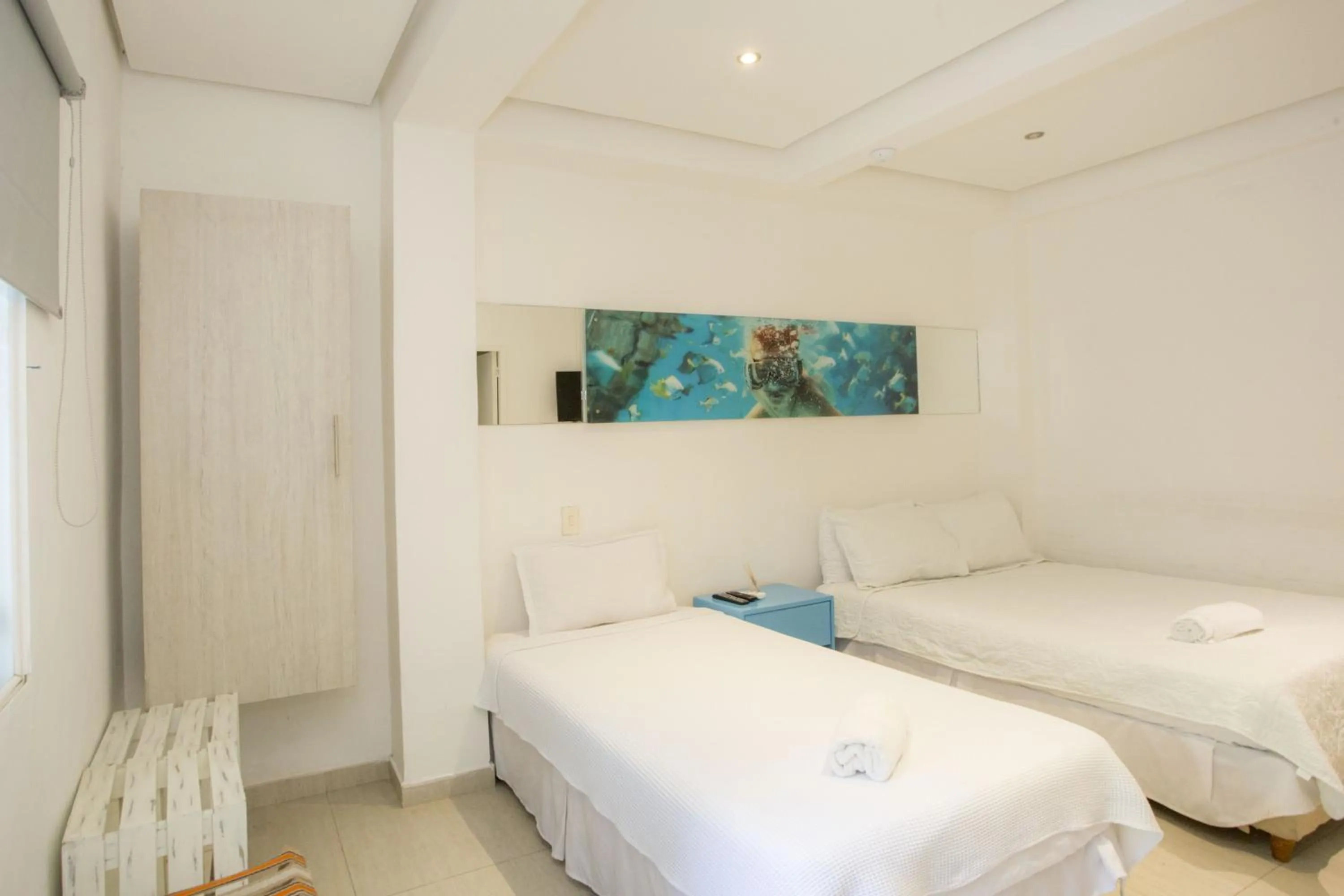 Bed in Hotel Barahona Cartagena