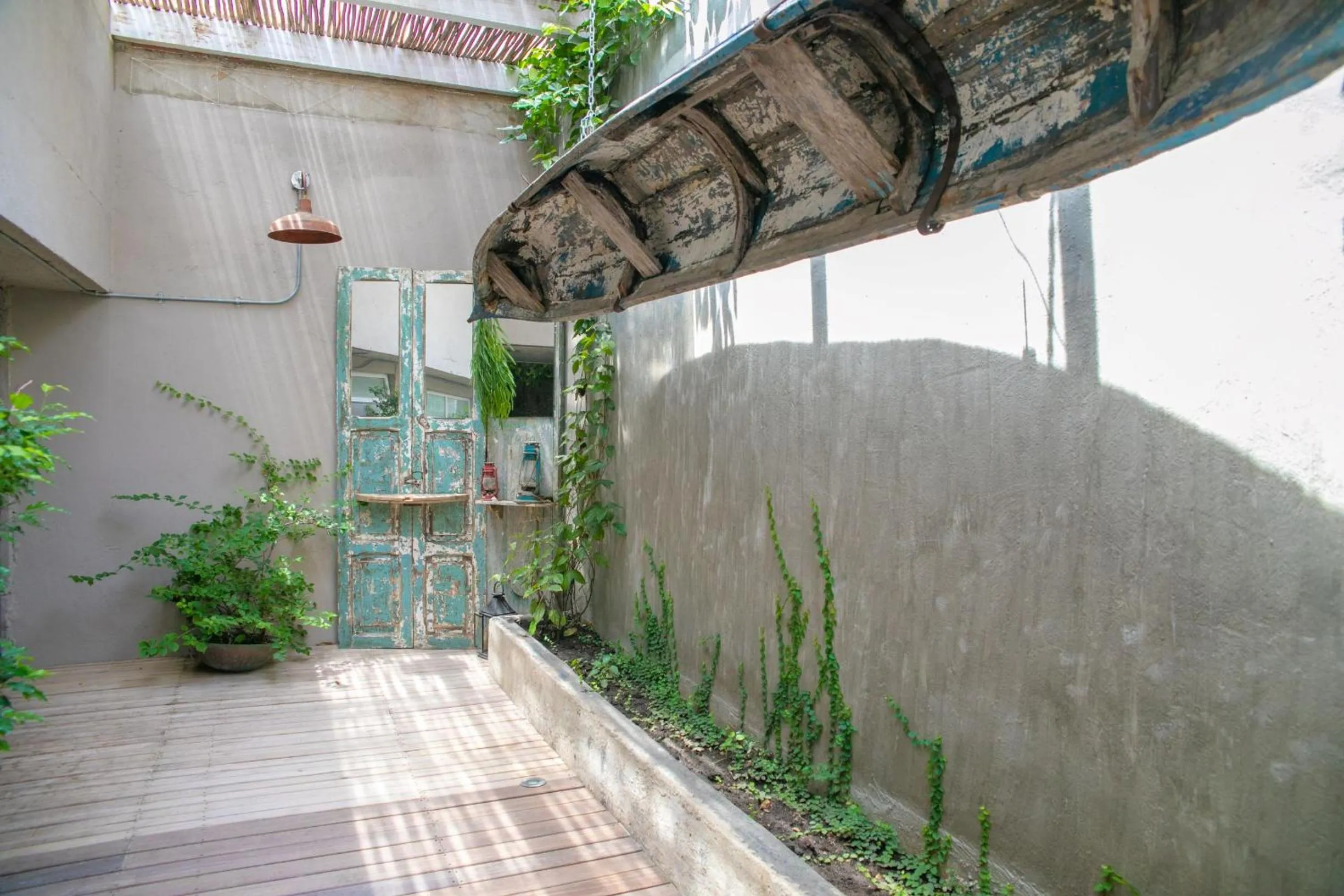 Garden view in Hotel Barahona Cartagena