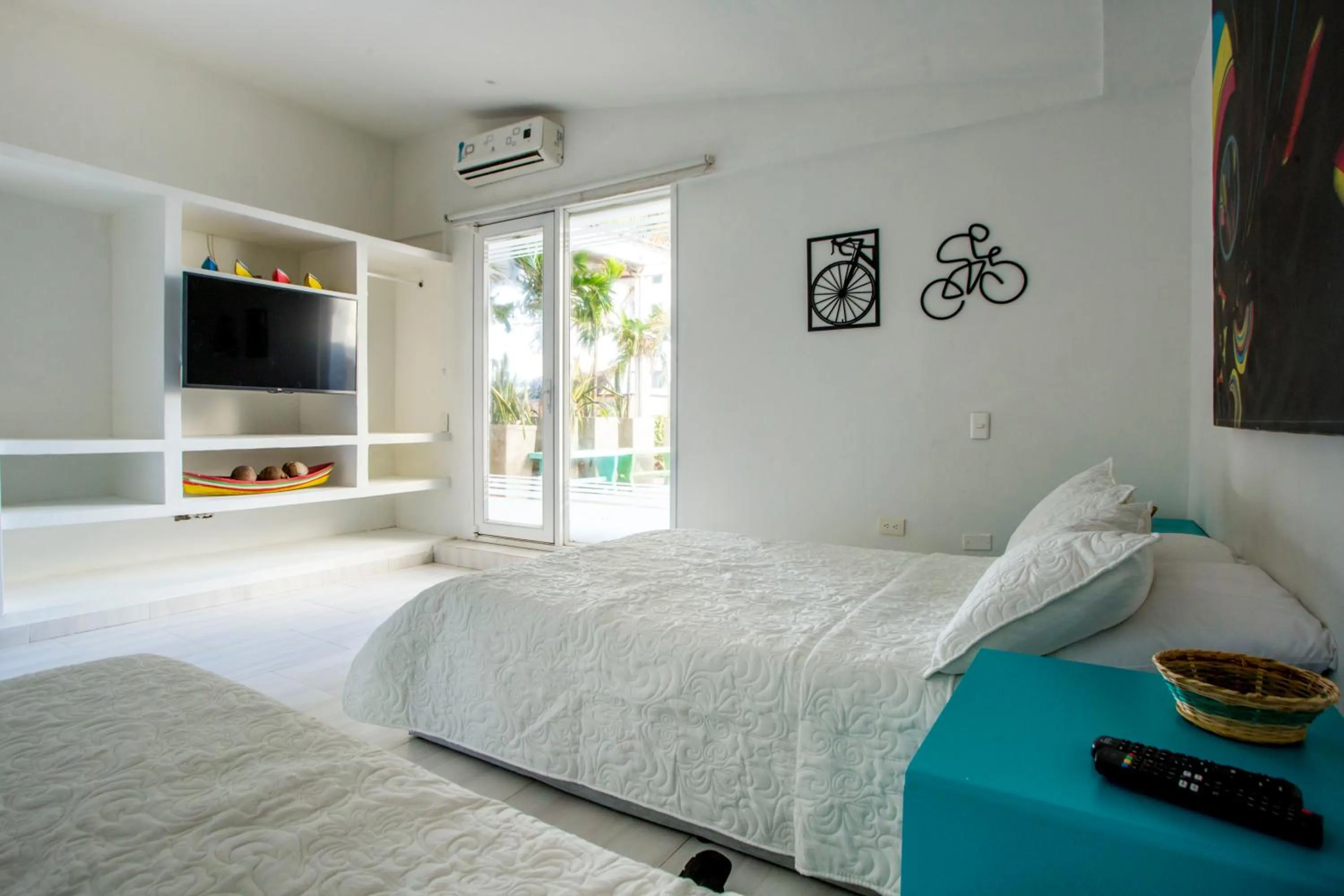 Bed in Hotel Barahona Cartagena