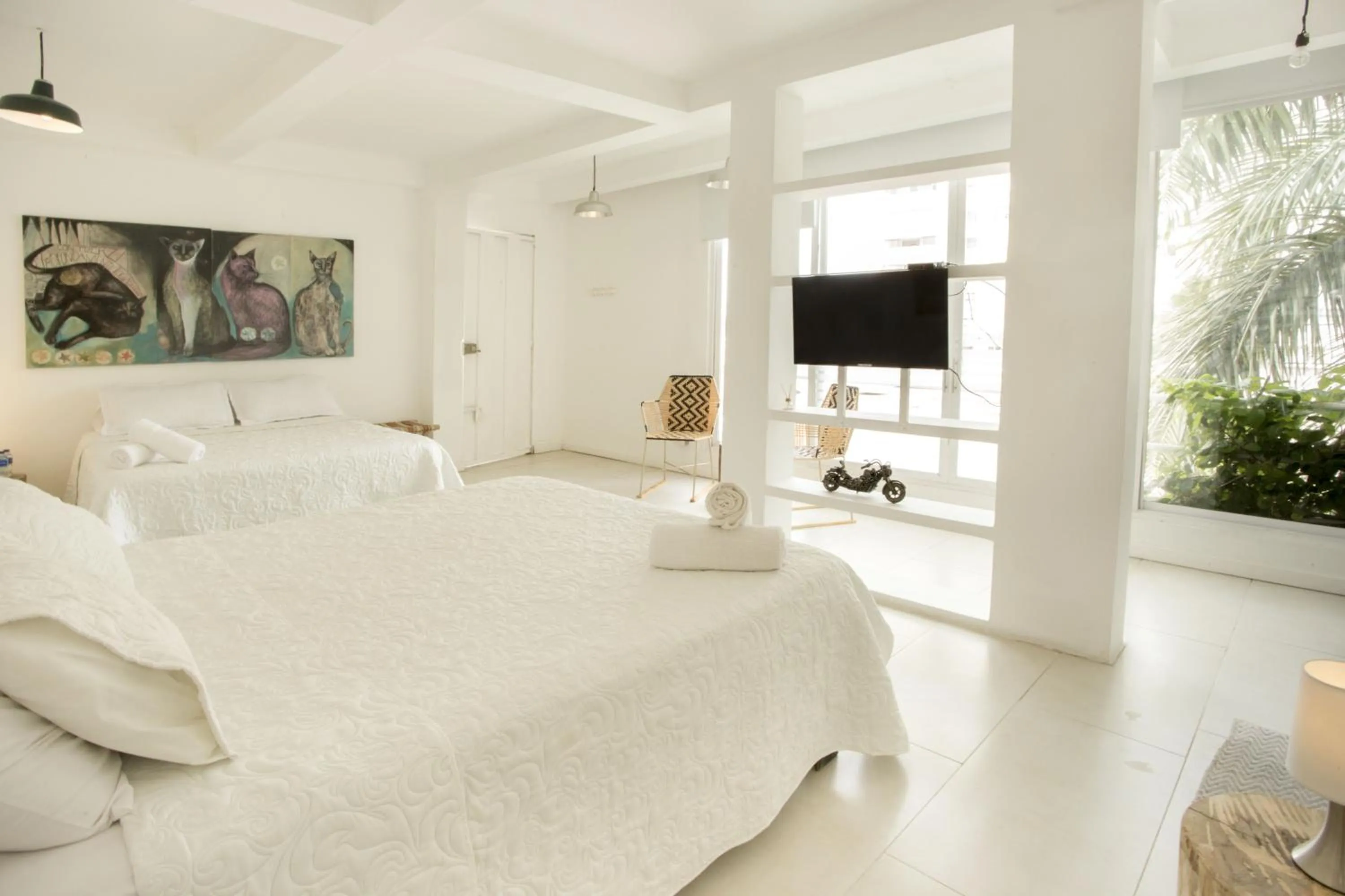 Bedroom, Bed in Hotel Barahona Cartagena