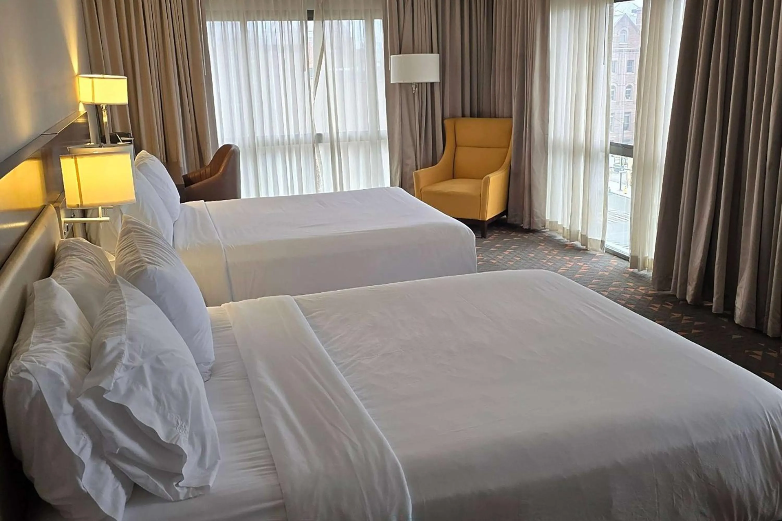 Photo of the whole room in Wyndham Rochester Downtown