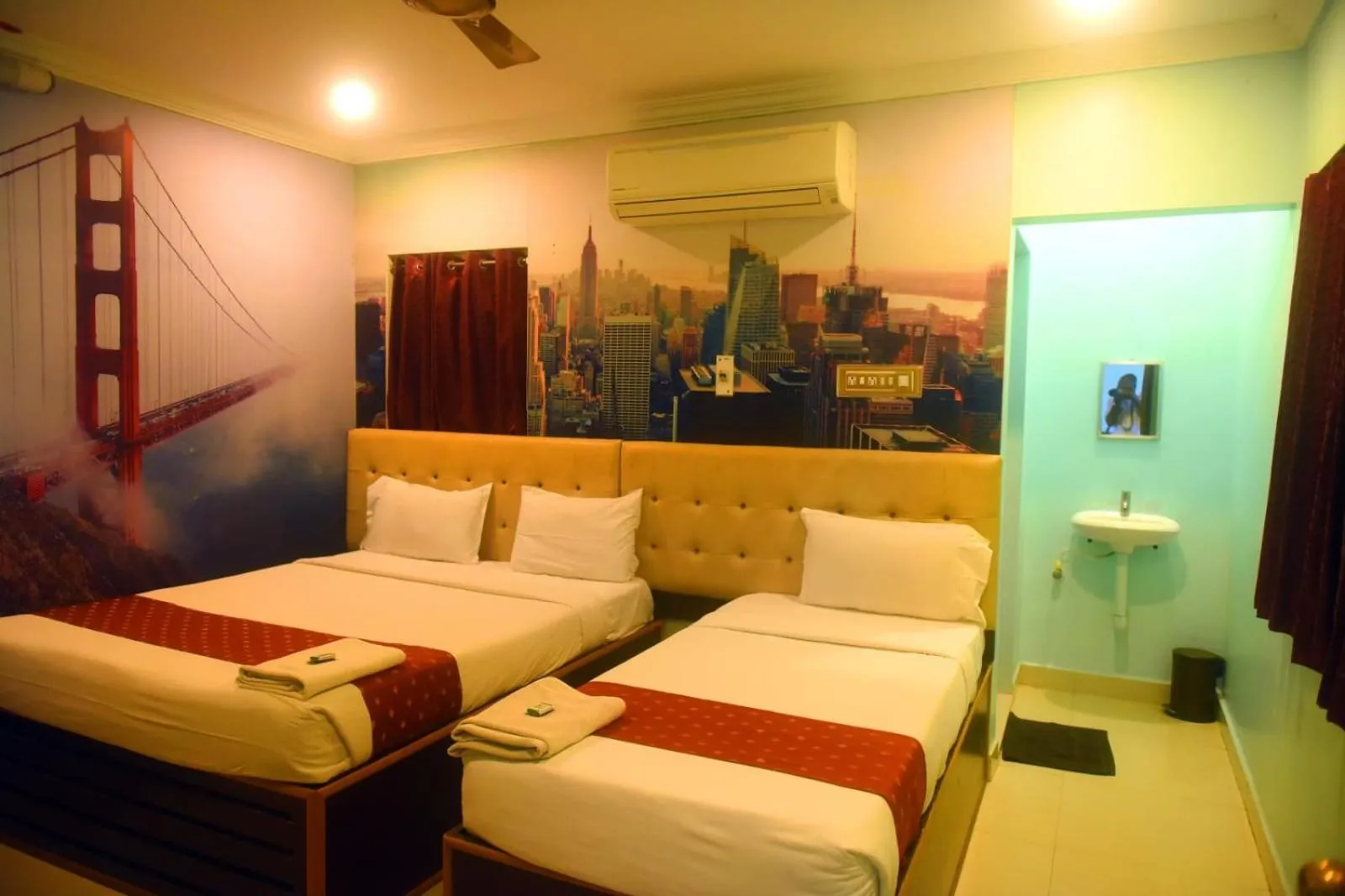 Bed in Hotel Apple Park Inn