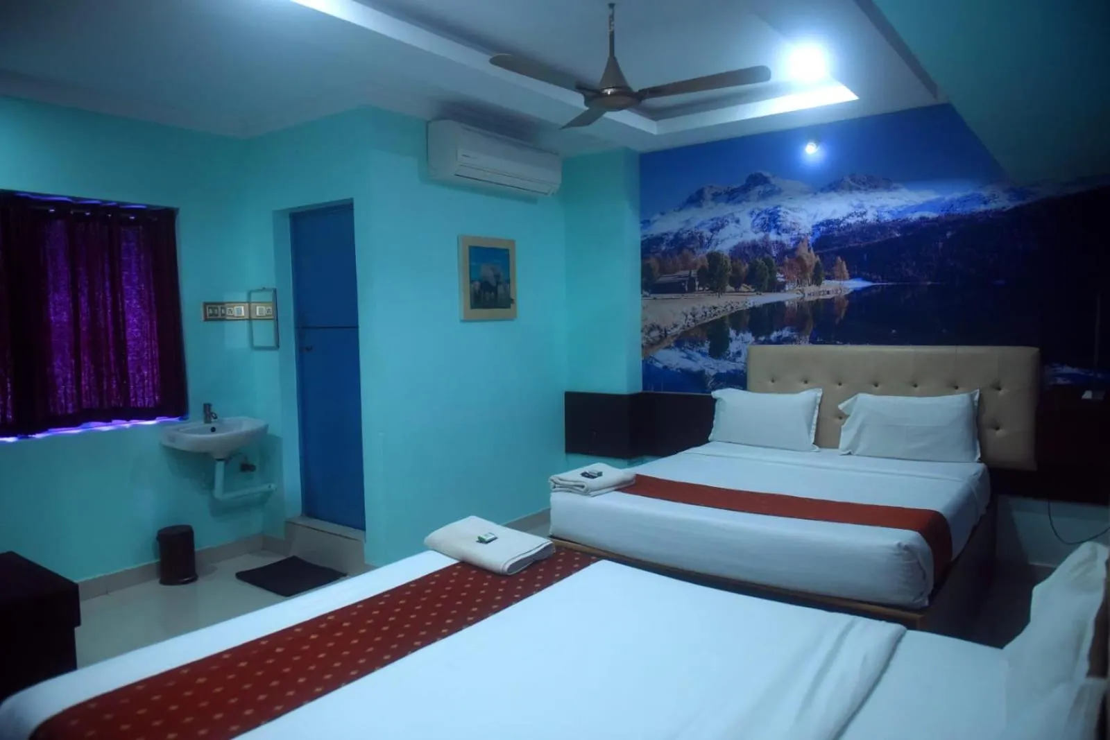 Bed in Hotel Apple Park Inn