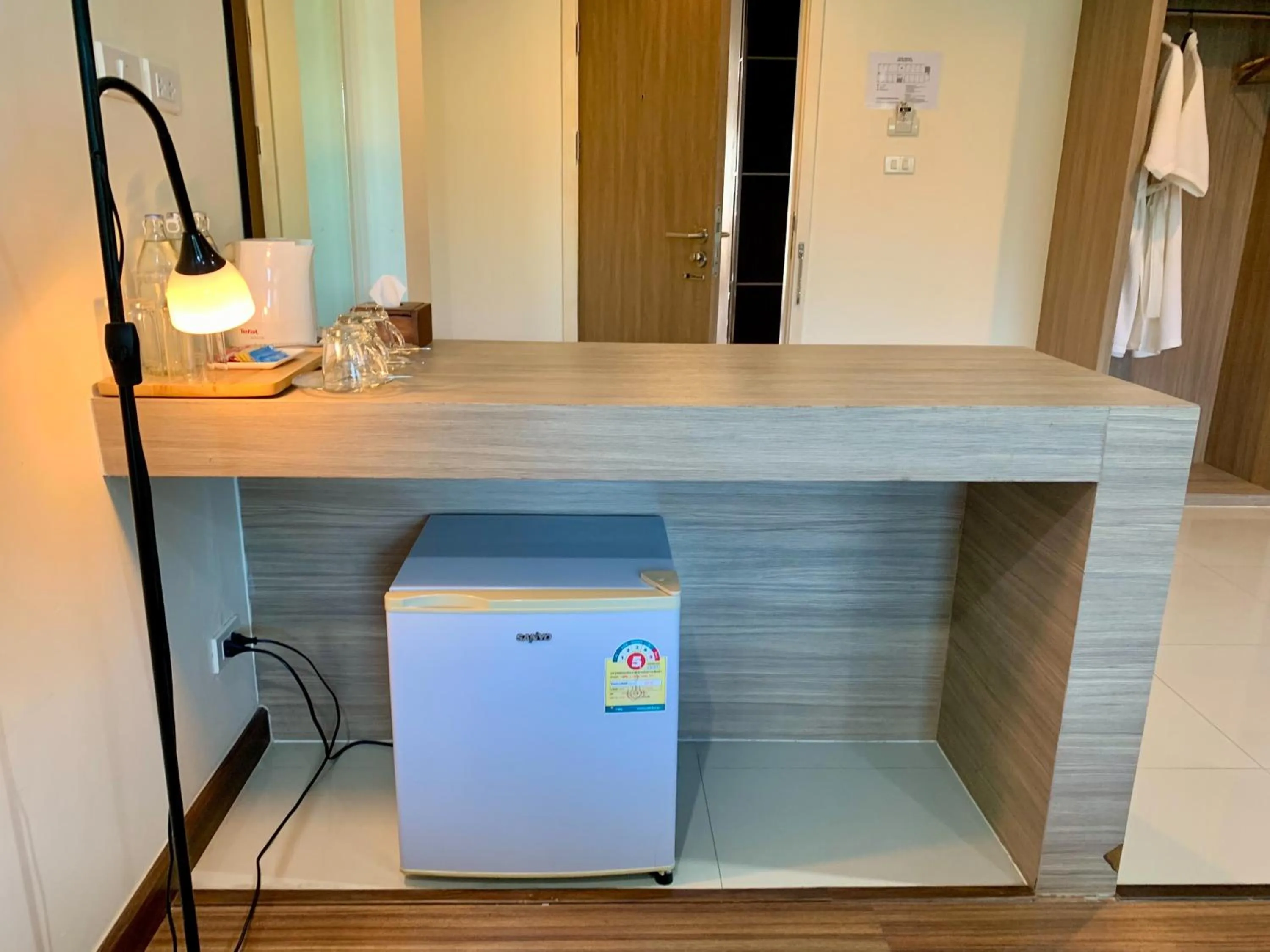 Kitchen or kitchenette in Akelada Hotel