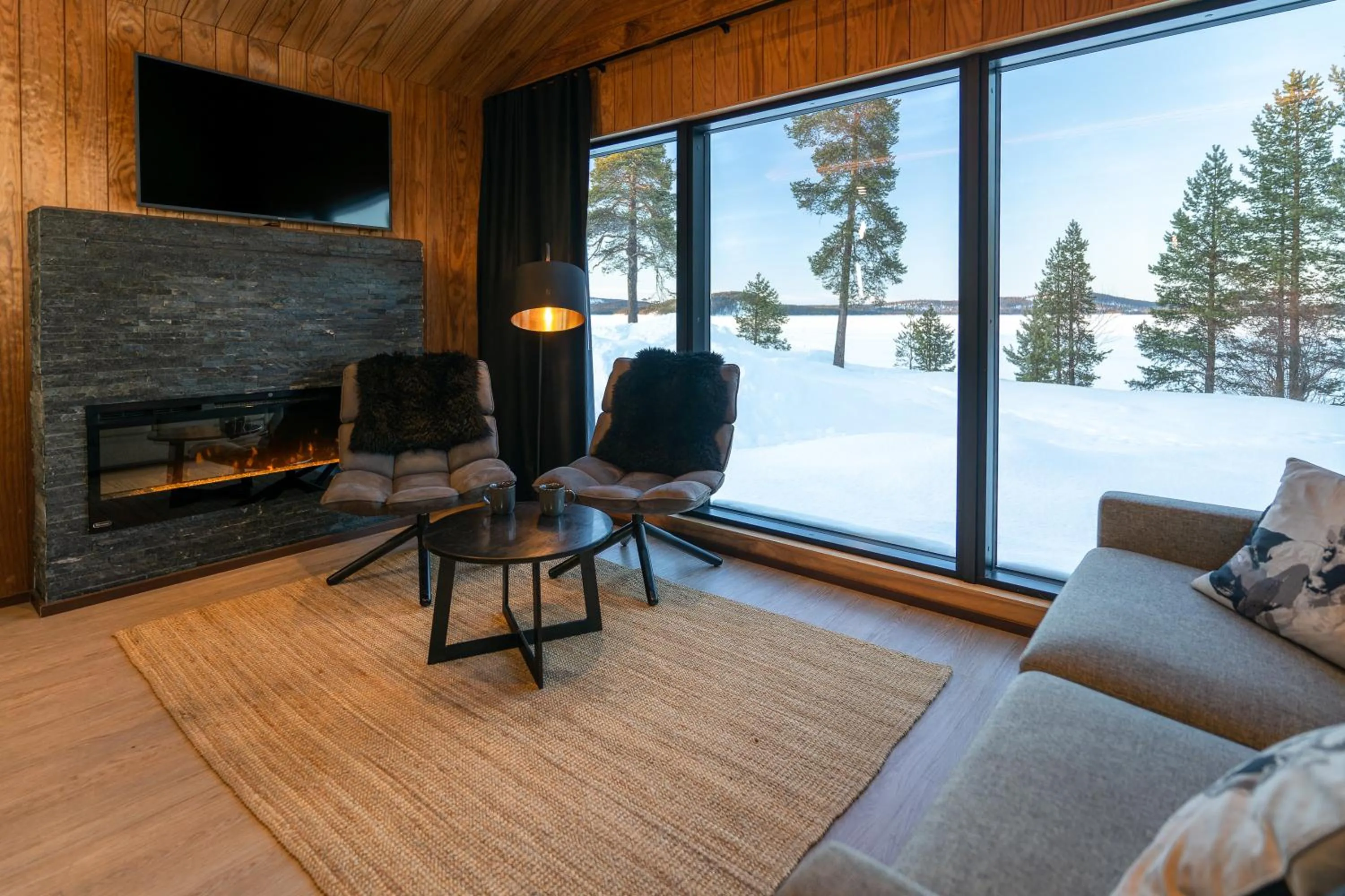 Living room in Wilderness Hotel Inari & Igloos