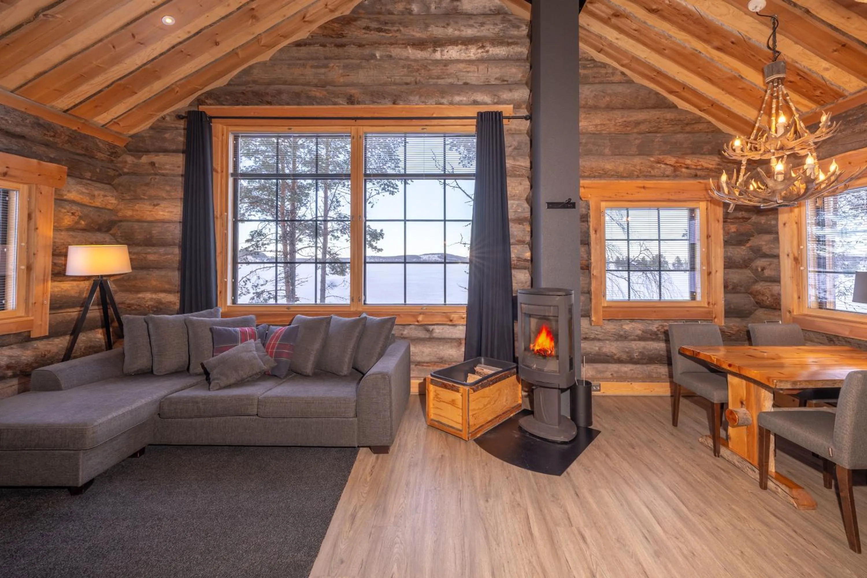 Living room in Wilderness Hotel Inari & Igloos