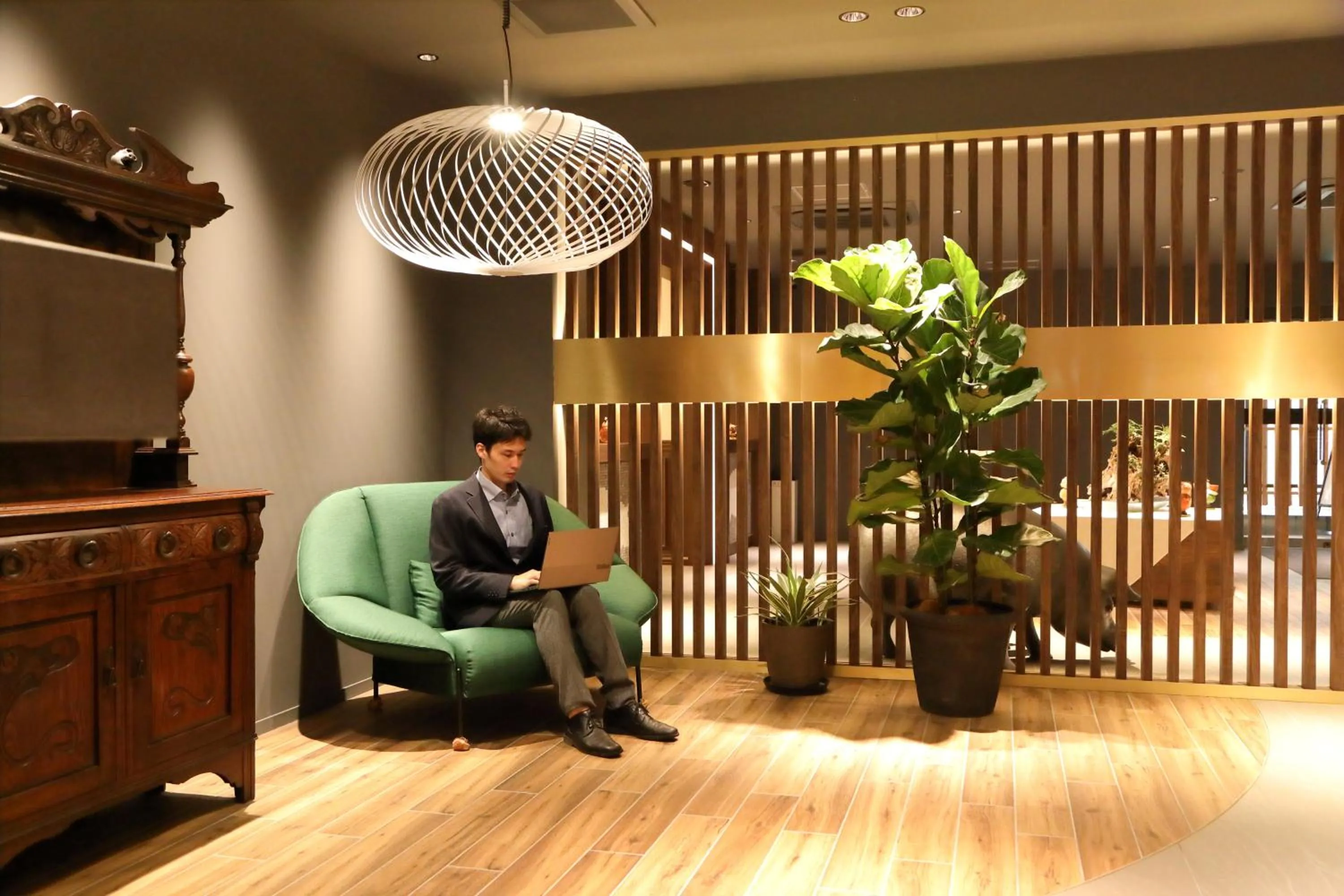 Lobby or reception in Osaka Corona Hotel