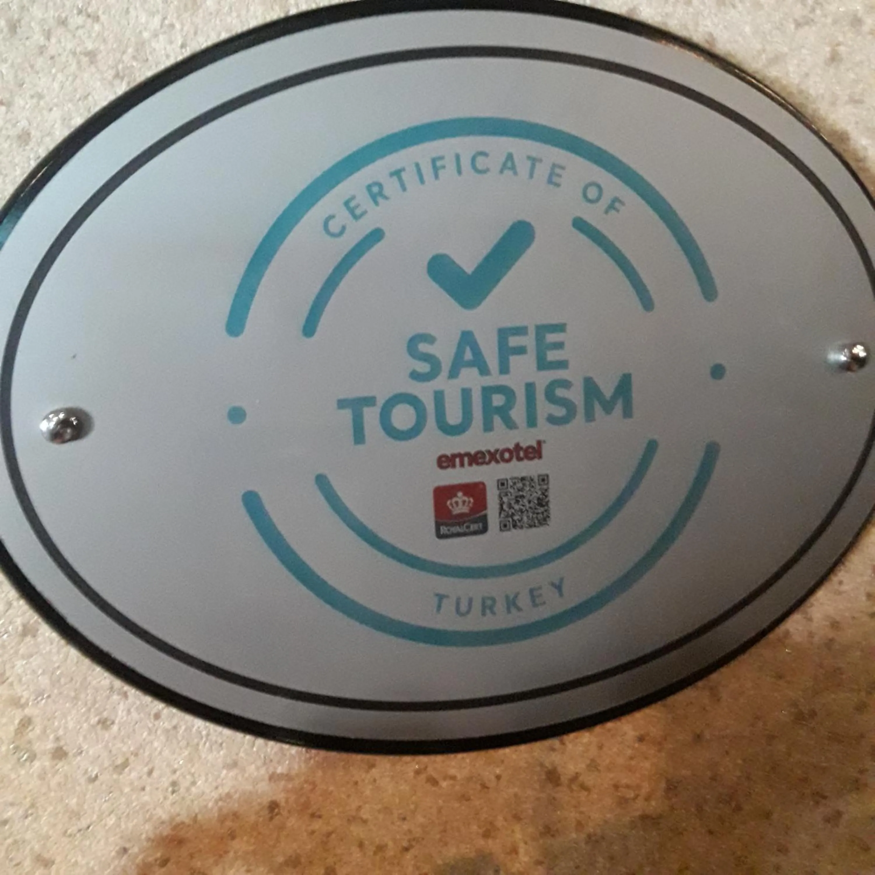 Certificate/Award in EmexOtel Kocaeli