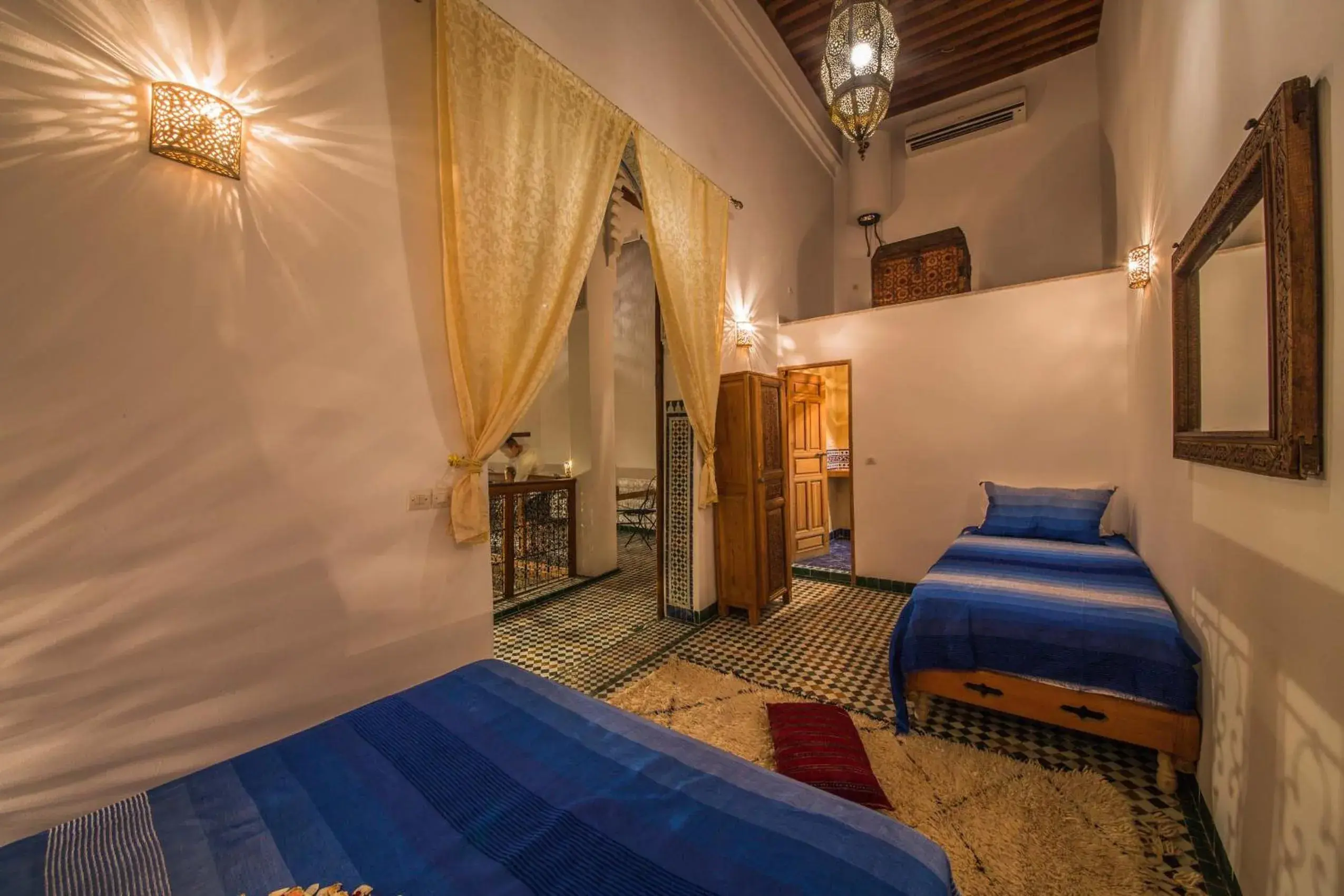 Triple Room with Private Bathroom - single occupancy in Riad Gzira Fez Triple Room with Private Bathroom - single occupancy in Riad Gzira Fez