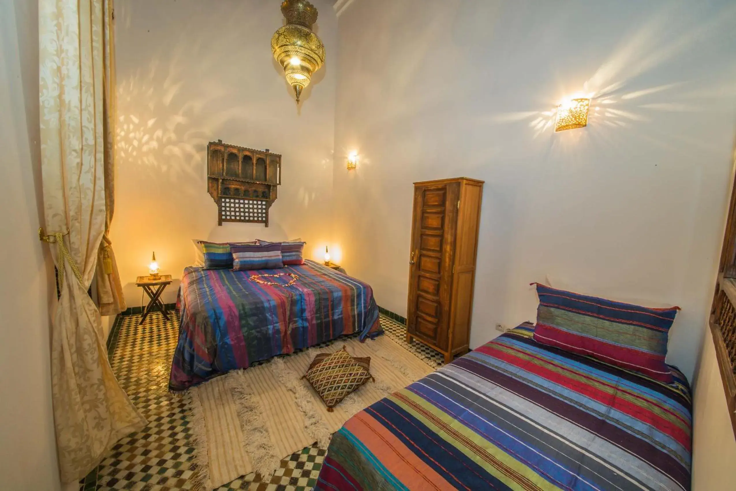 Triple Room with Private Bathroom - single occupancy in Riad Gzira Fez Triple Room with Private Bathroom - single occupancy in Riad Gzira Fez