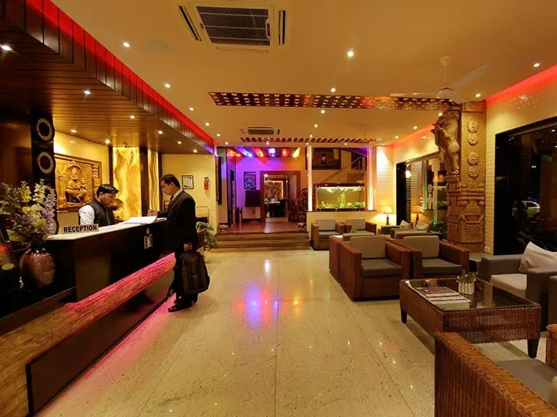 Lobby or reception in Hotel Hampi International