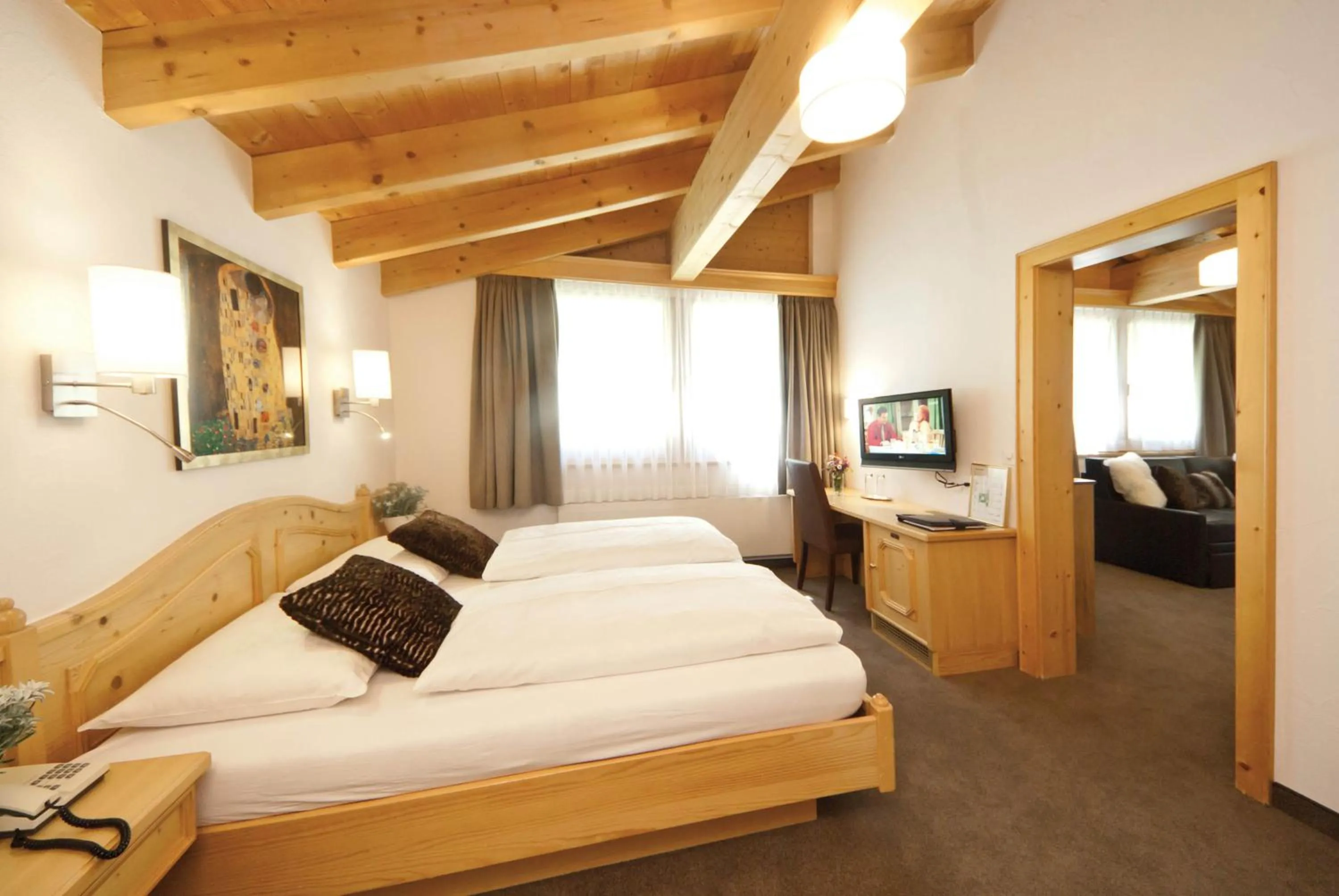 Photo of the whole room, Bed in Waldpark Hotel Garni