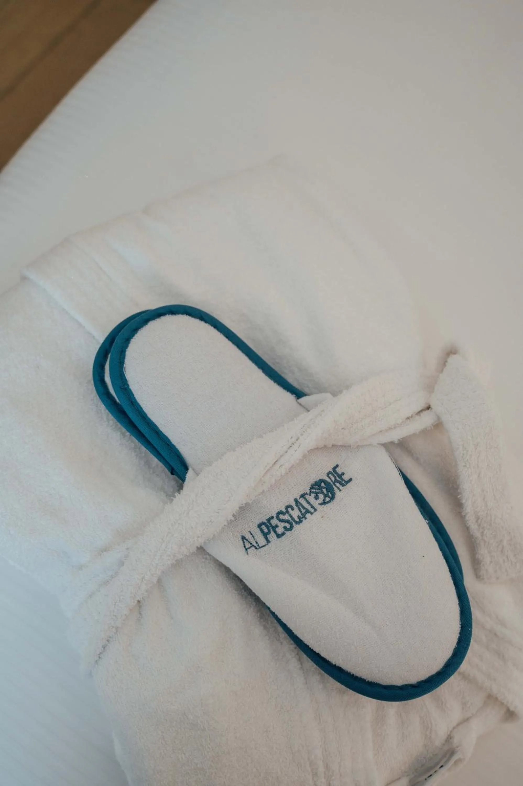 towels, Bed in Al Pescatore - B&B