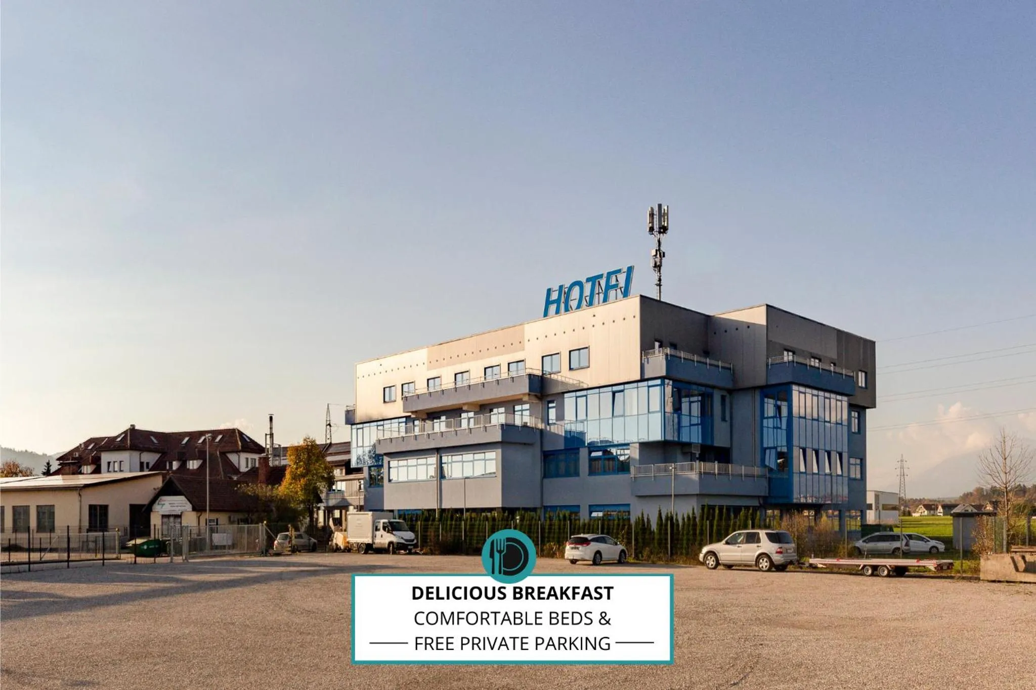 Property building in Garni Hotel Azul