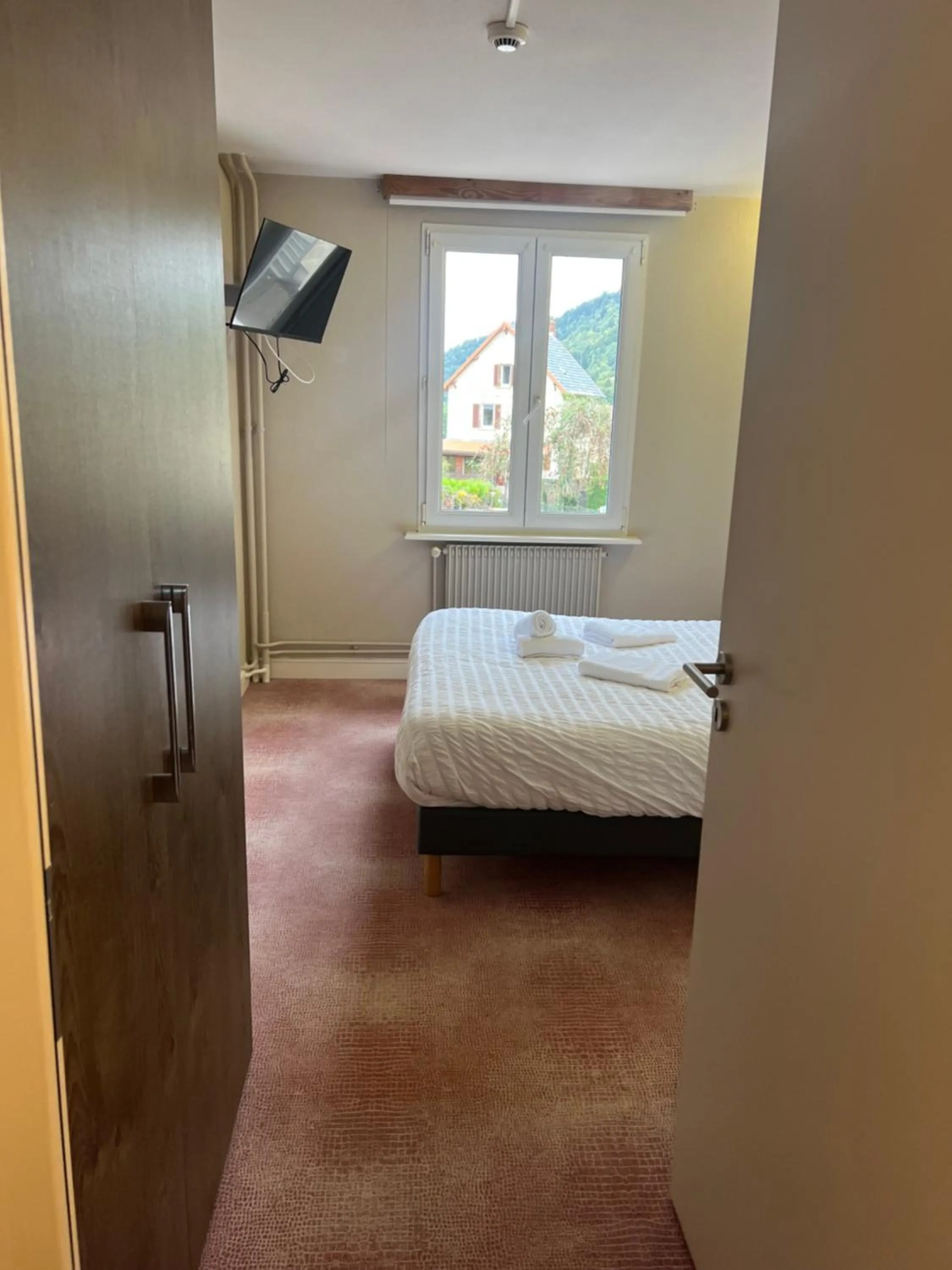 Bed in Hôtel Restaurant Valneige