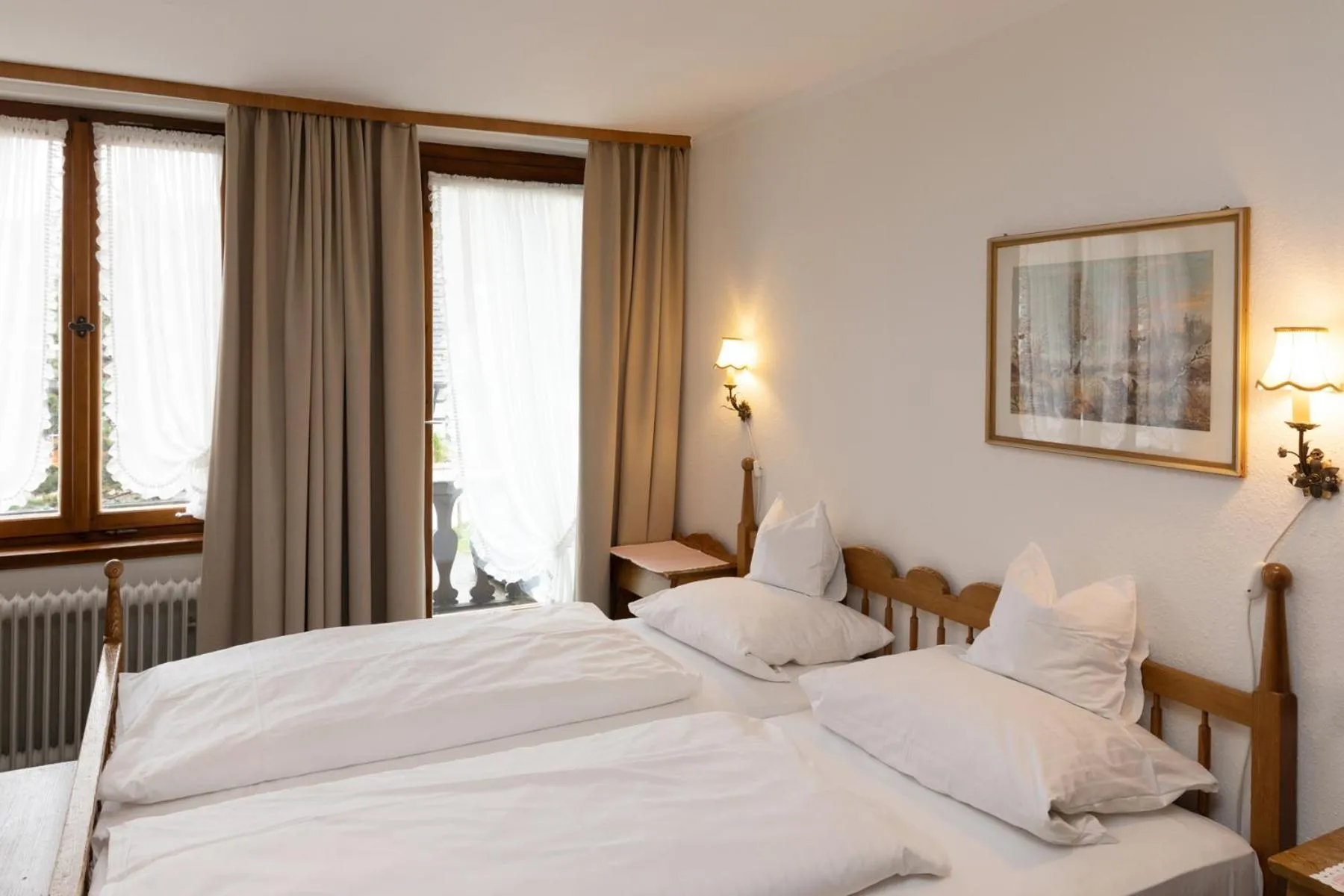 Bed in Hotel Gasthaus Adler