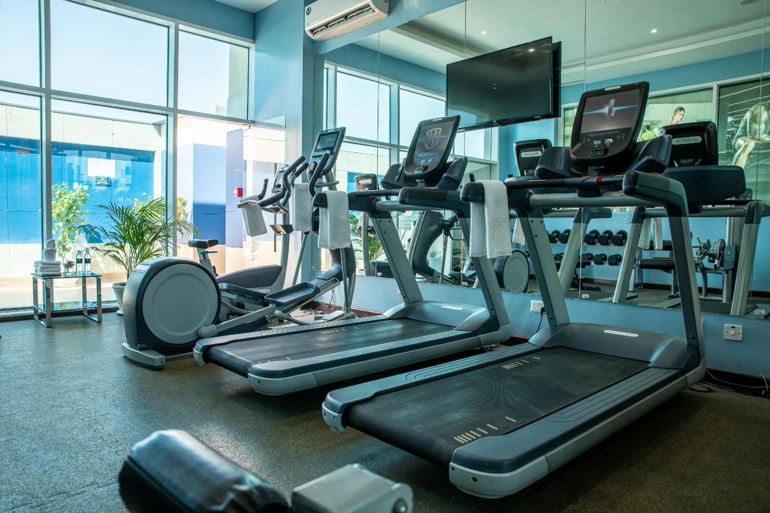 Fitness centre/facilities in Al Mansour Plaza Hotel