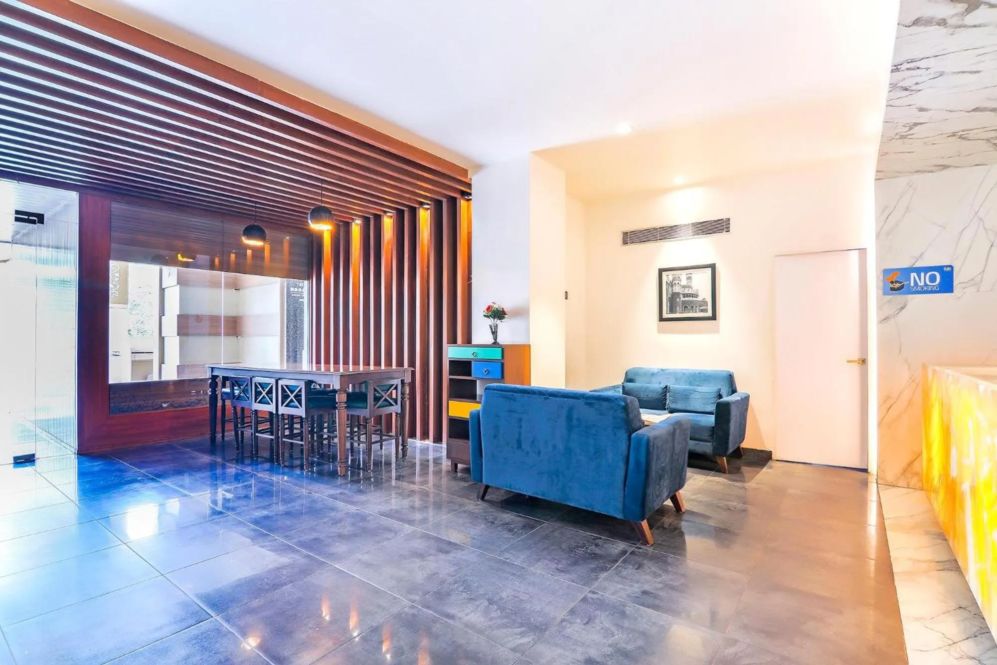 Seating area in FabHotel High Rise Suites - Nr Marathahalli Bridge