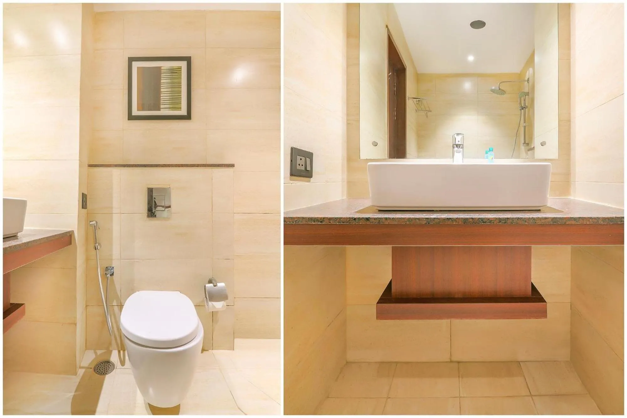 Bathroom in FabHotel High Rise Suites - Nr Marathahalli Bridge