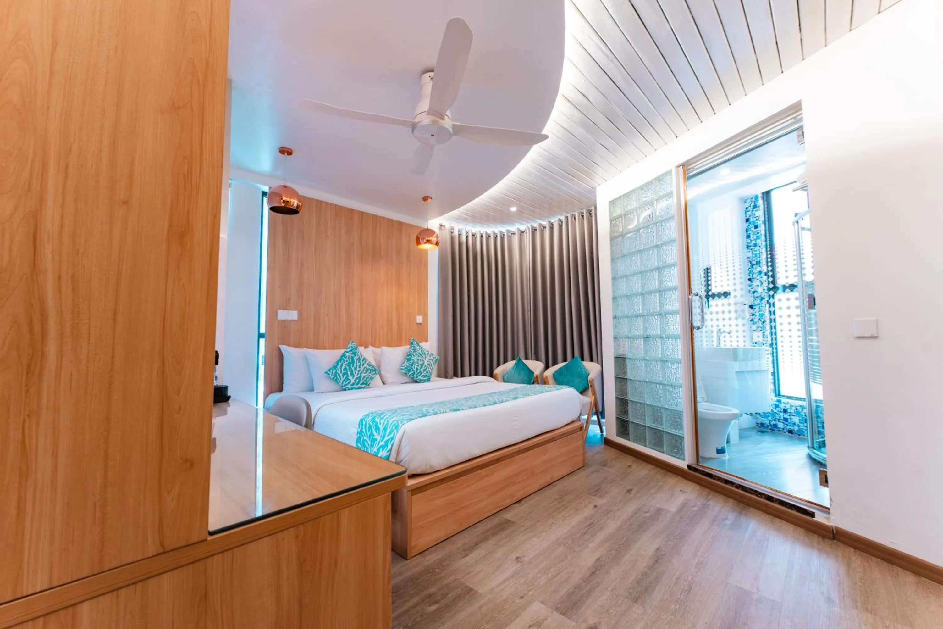 Bed in Hotel Star Shell