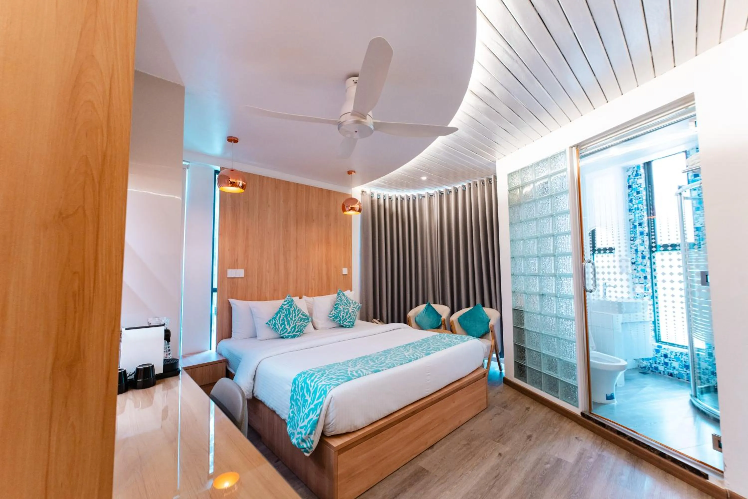 Bed in Hotel Star Shell