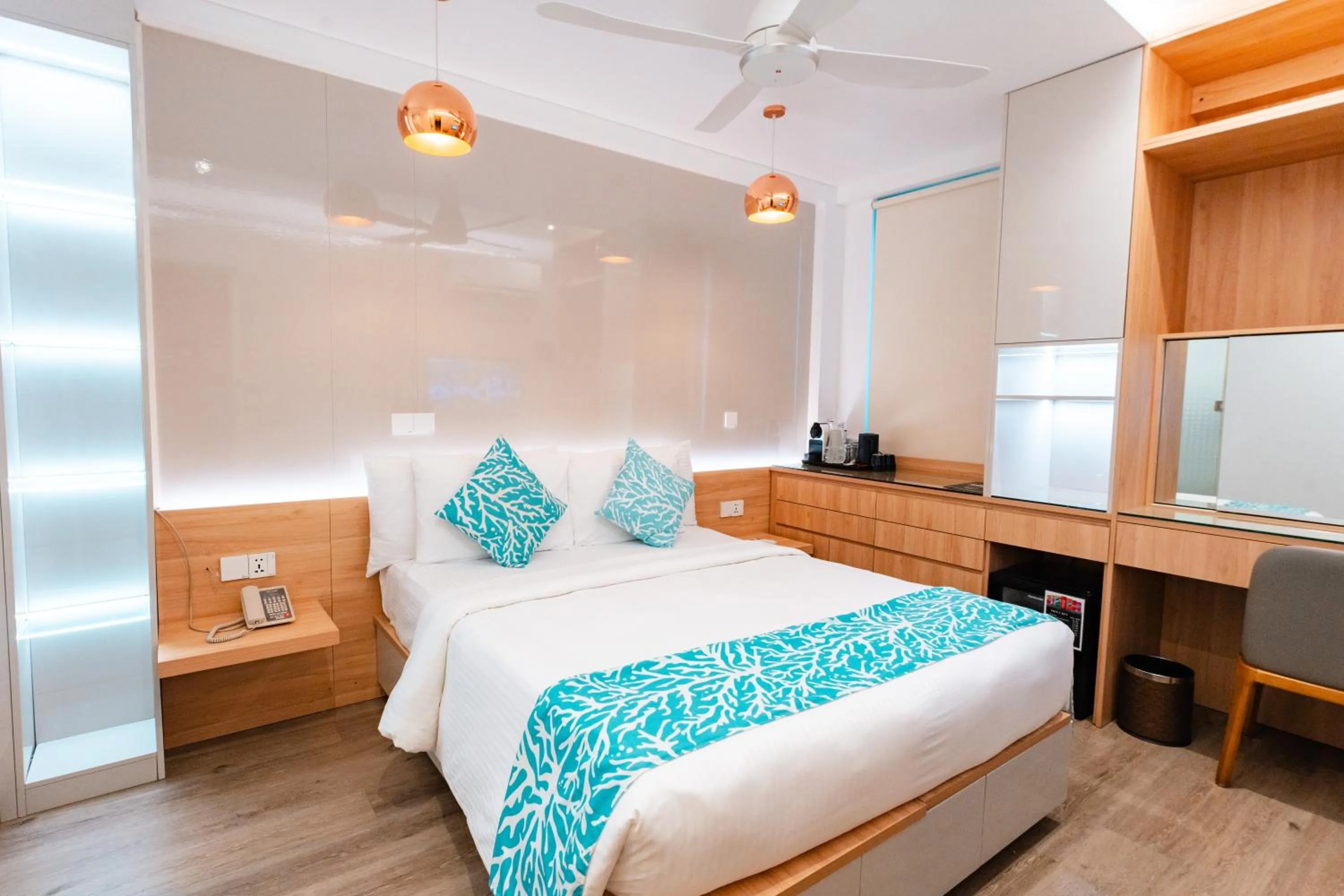 Bed in Hotel Star Shell