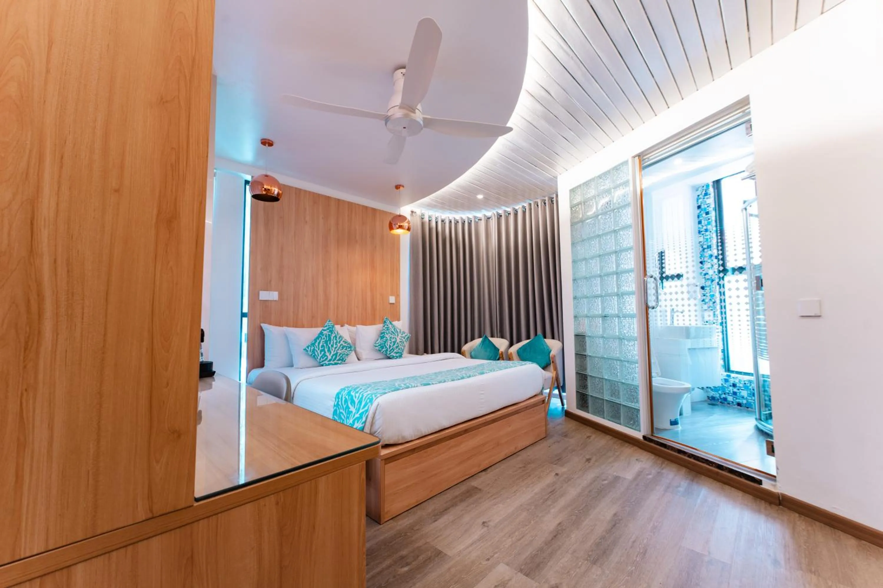 Bed in Hotel Star Shell