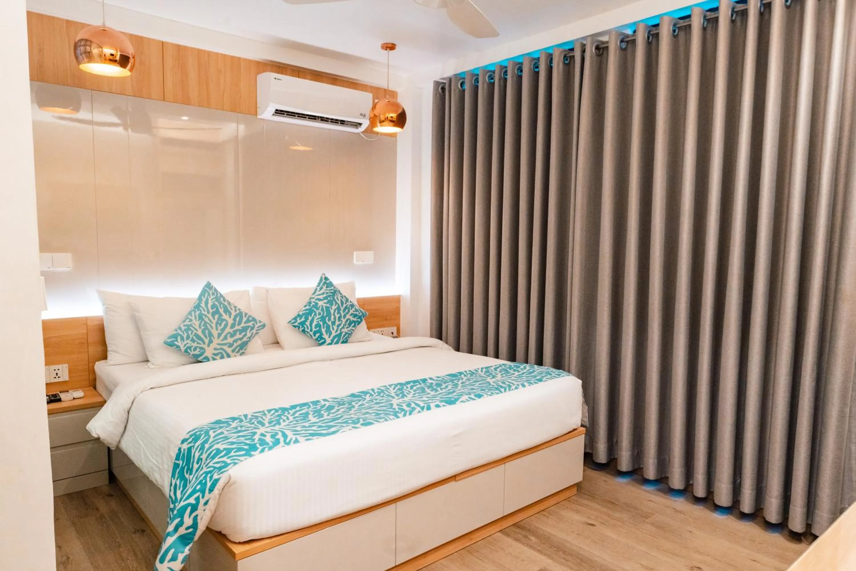 Bed in Hotel Star Shell