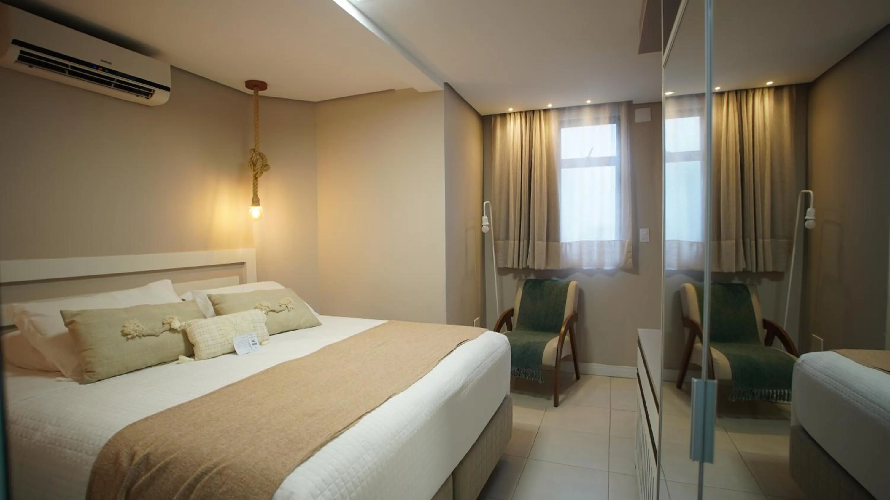 Bed in Hotel Sete Ilhas