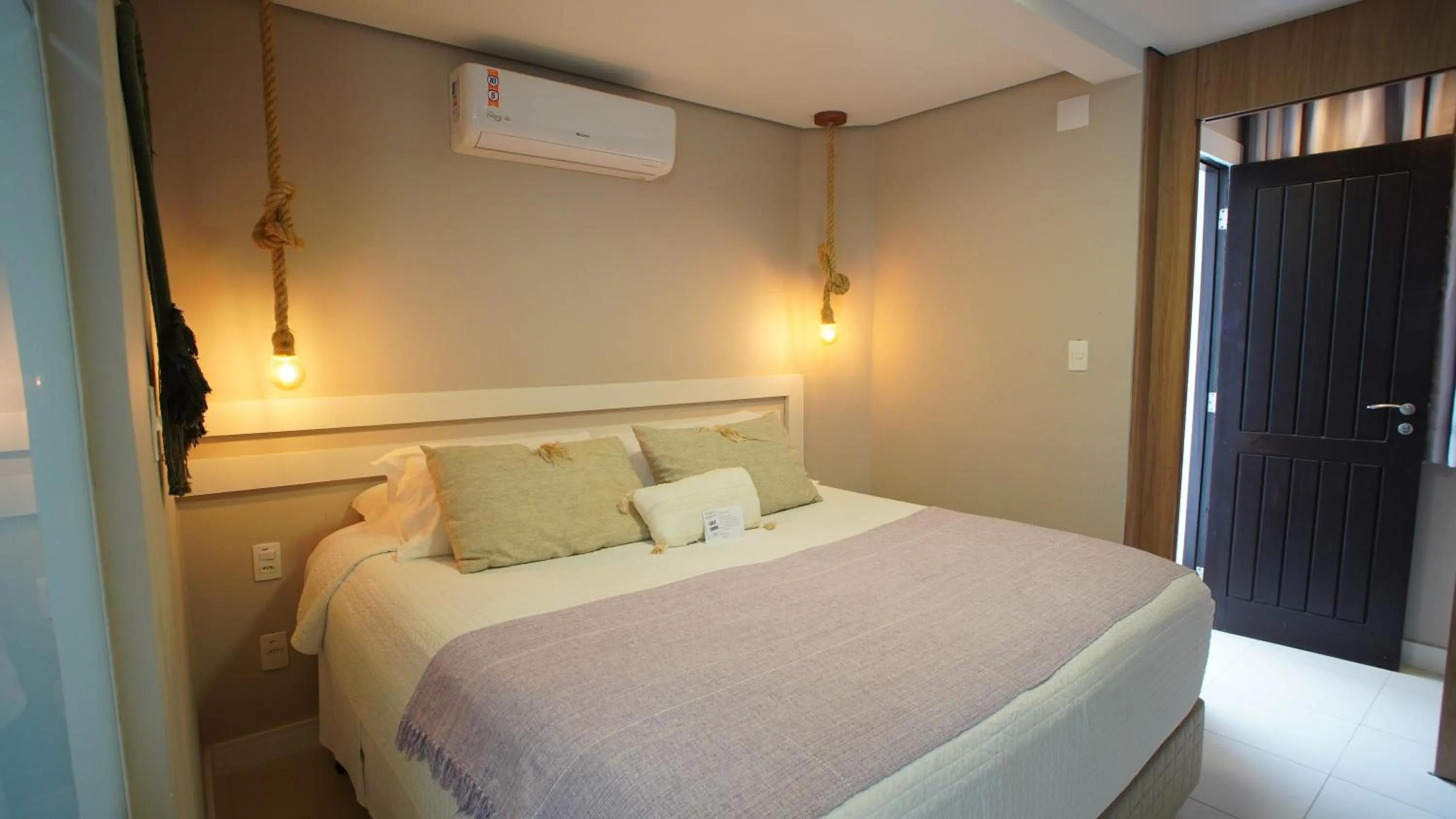 Bed in Hotel Sete Ilhas