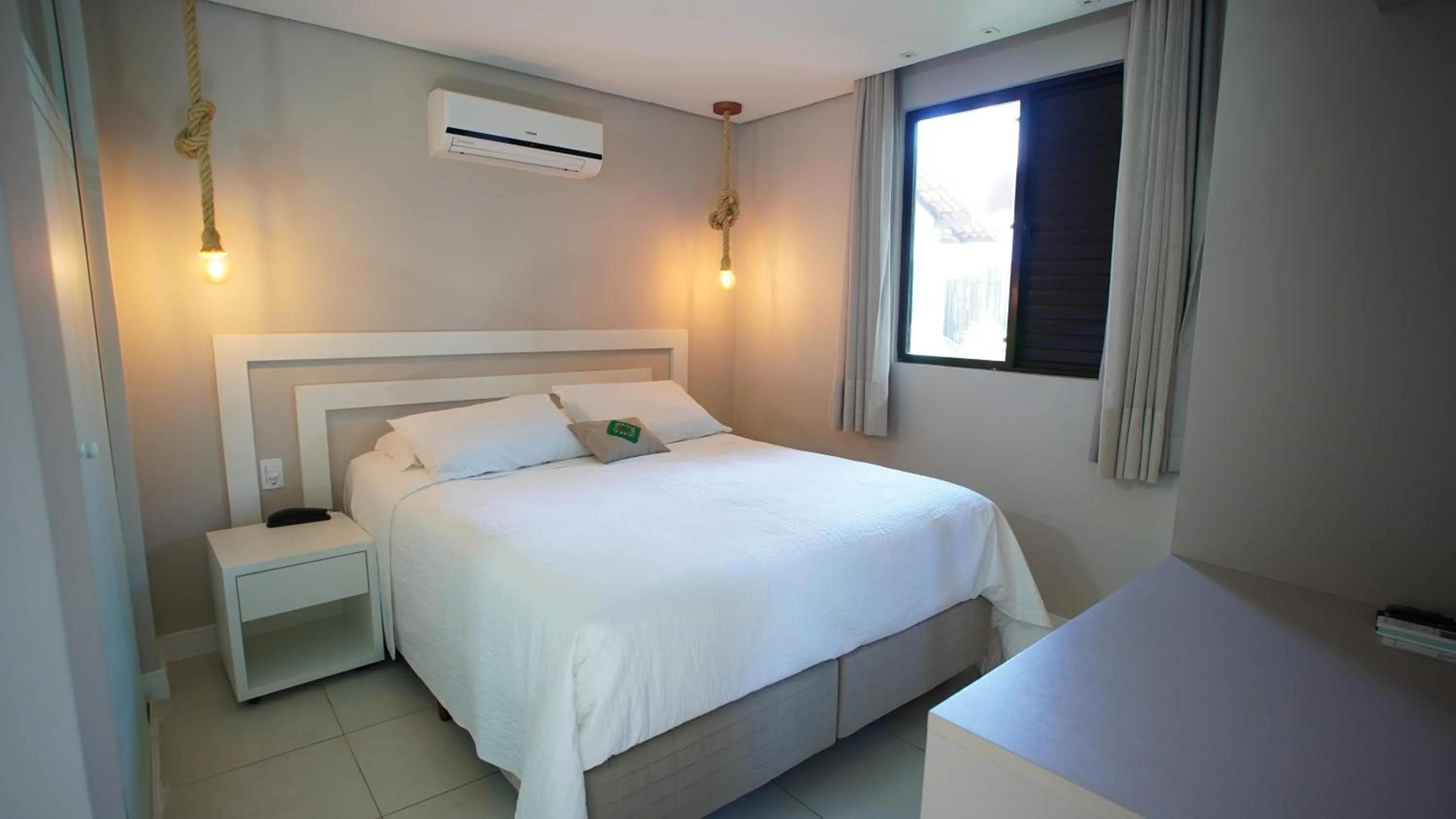 Bed in Hotel Sete Ilhas