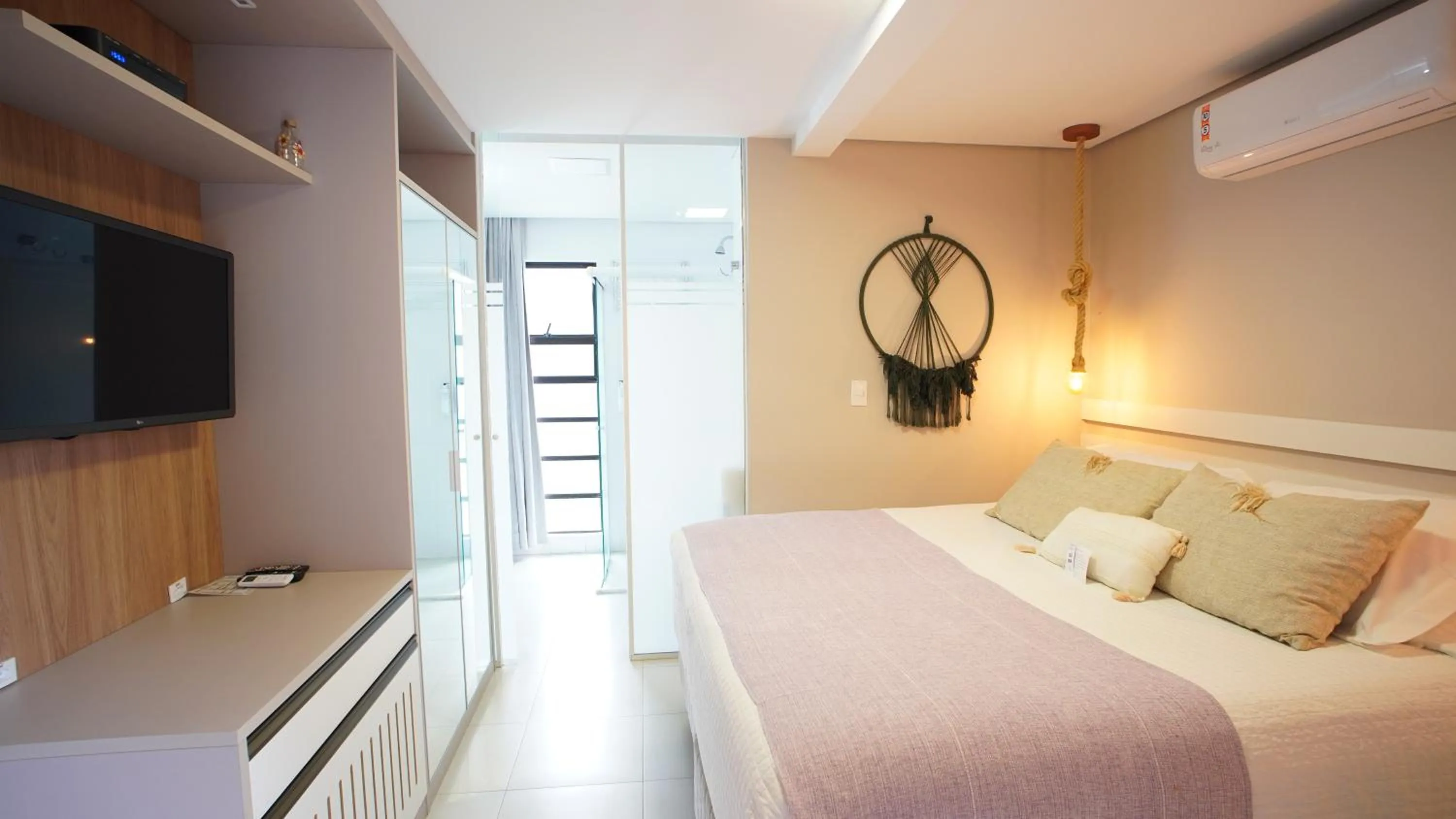 Bed in Hotel Sete Ilhas